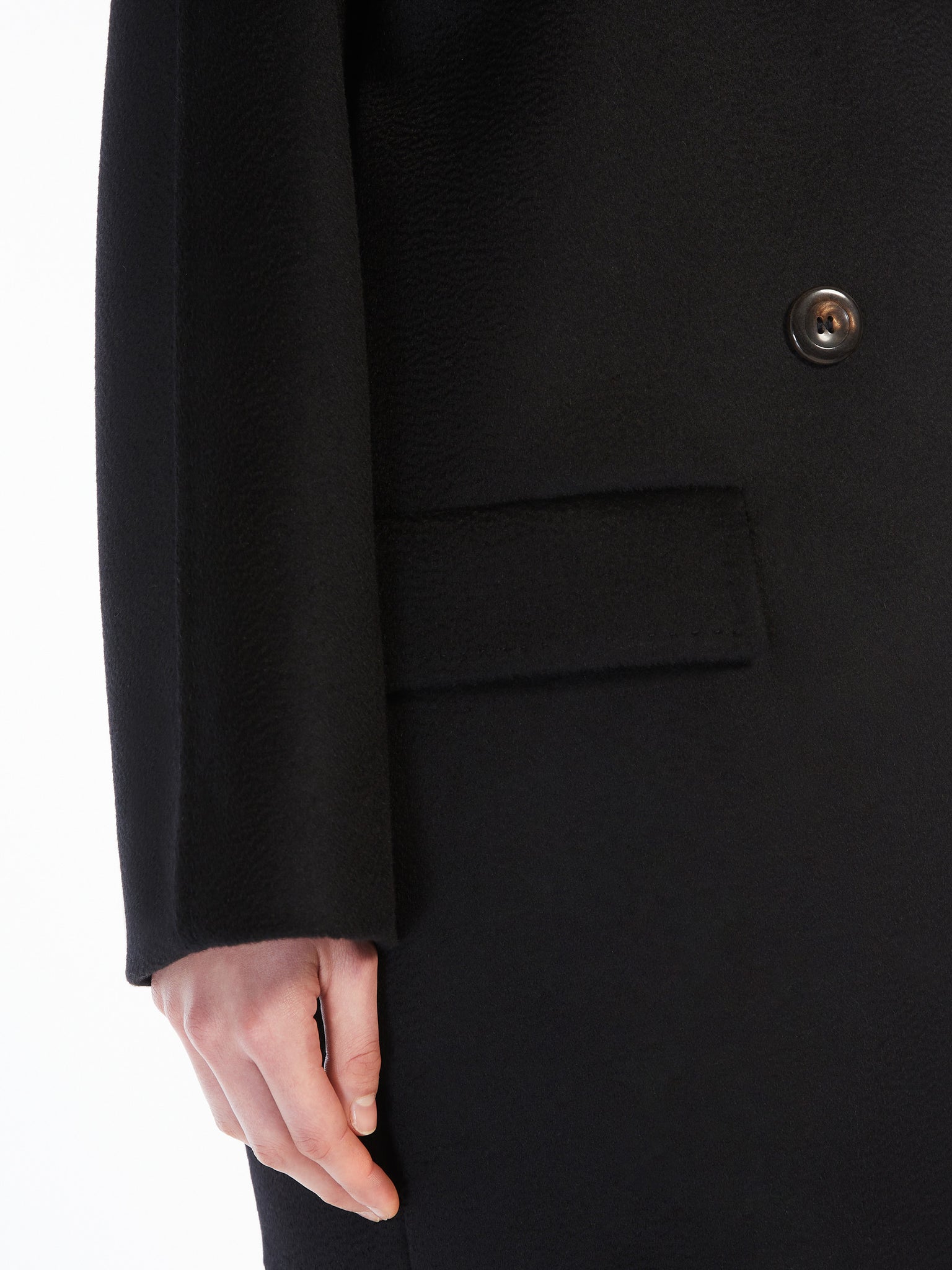 Caban Doppiopetto in Lana / Nero - Ideal Moda