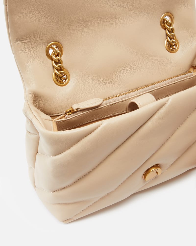 Borsa Classic Love Puff Maxi Quilt / Beige - Ideal Moda
