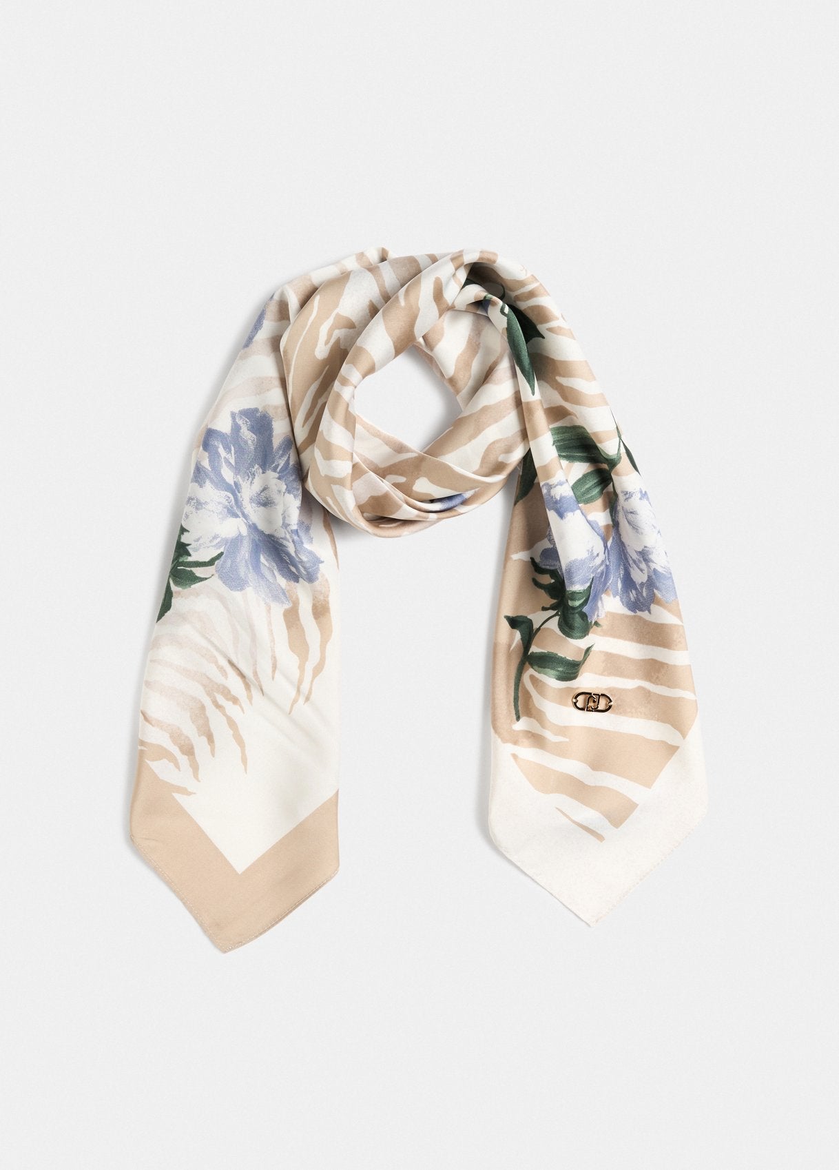 Foulard Stampato / Beige - Ideal Moda