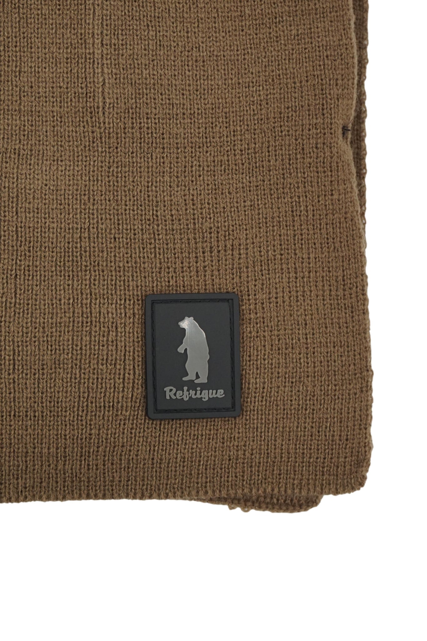 Sciarpa Rettangolare con Logo / Beige - Ideal Moda