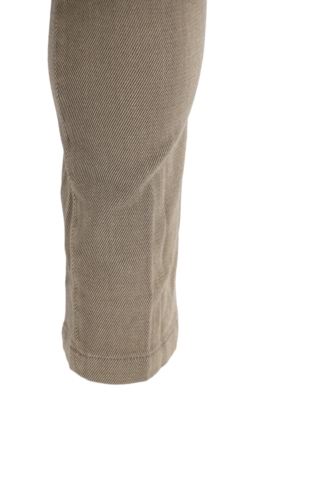 Pantalone Slim Fit con Microfantasia / Beige - Ideal Moda