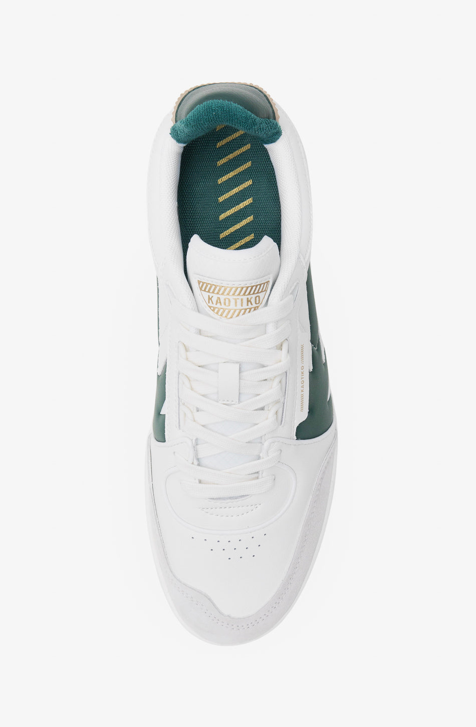 Sneaker in Pelle Boston Piping / Bianco