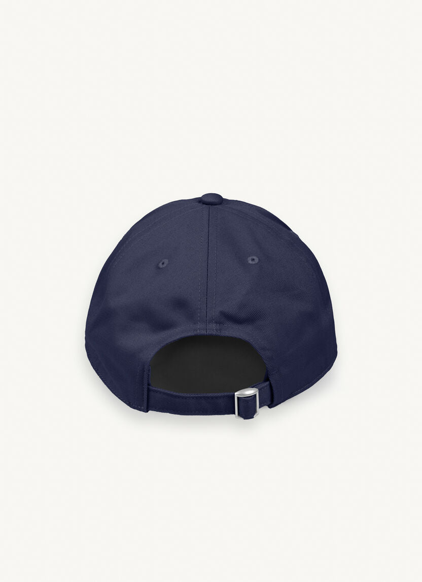Cappello in Gabardina con Logo / Blu - Ideal Moda