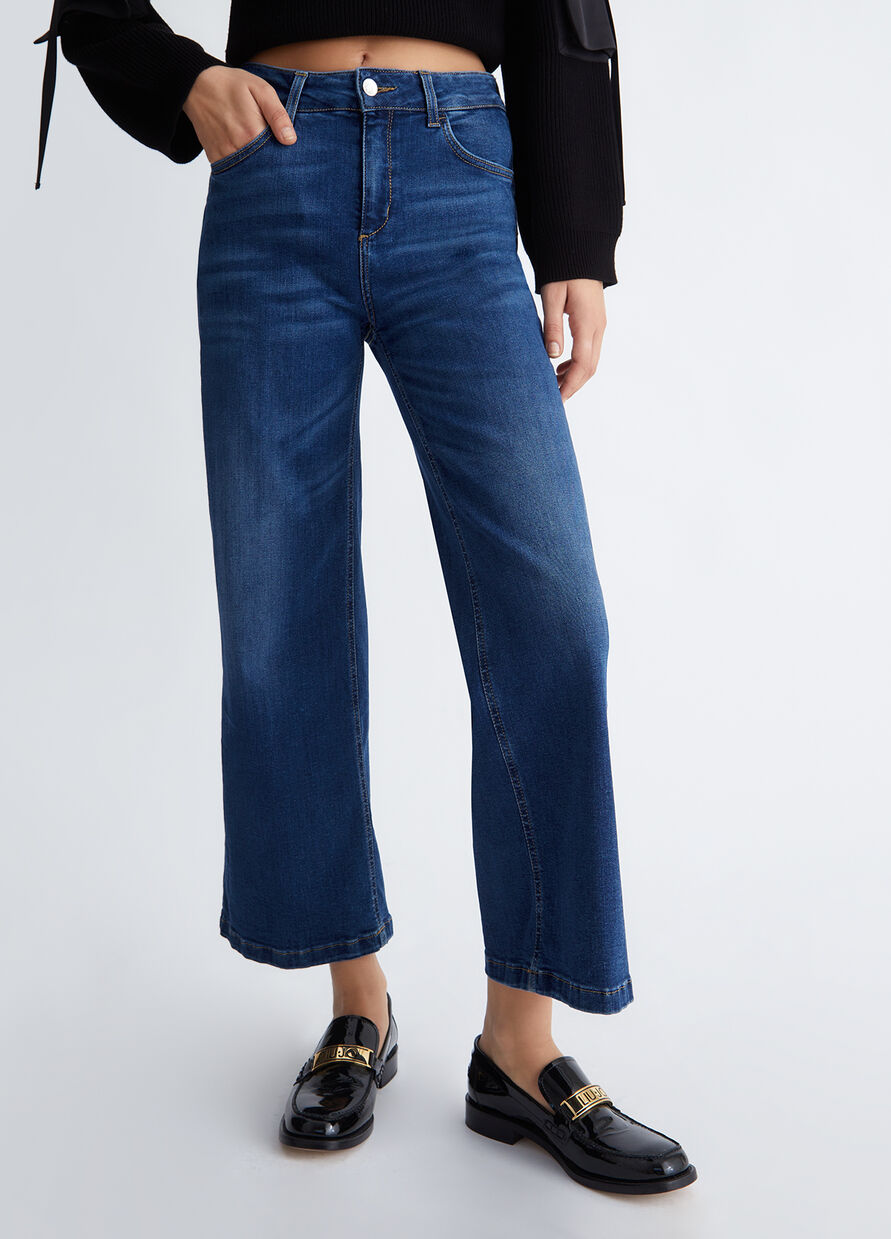 Jeans Cropped Lavaggio Used / Jeans - Ideal Moda