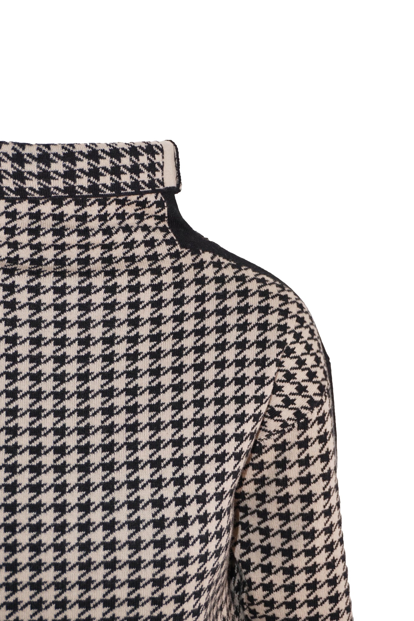 Maglia Dolcevita con Fantasia / Marrone - Ideal Moda