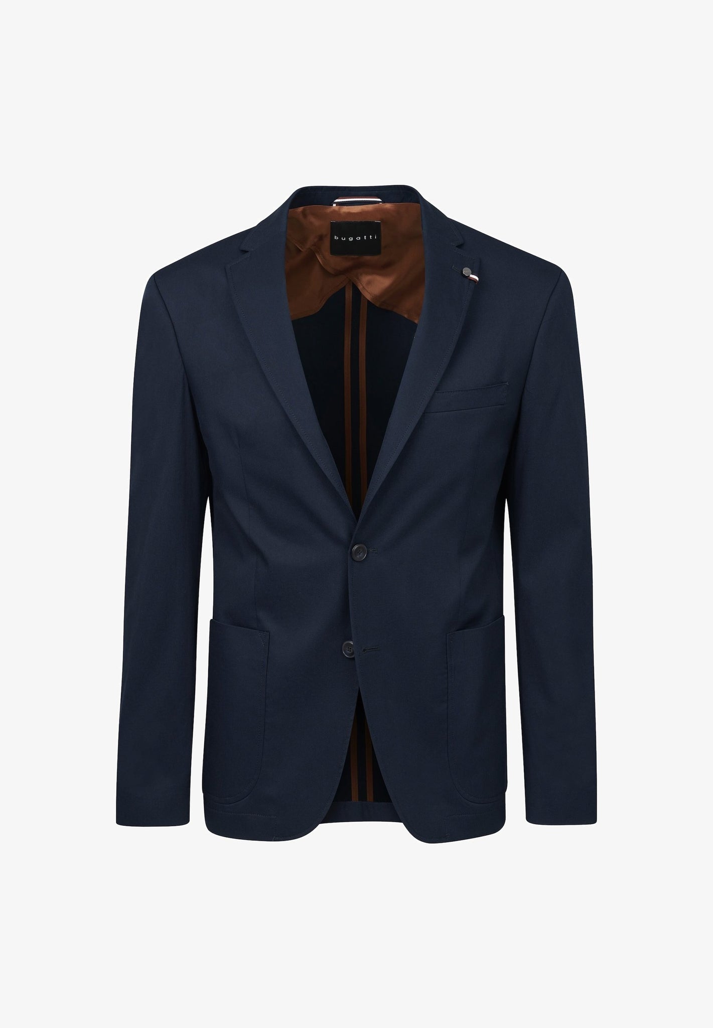 Giacca in Cotone con Rever Classico / Blu - Ideal Moda