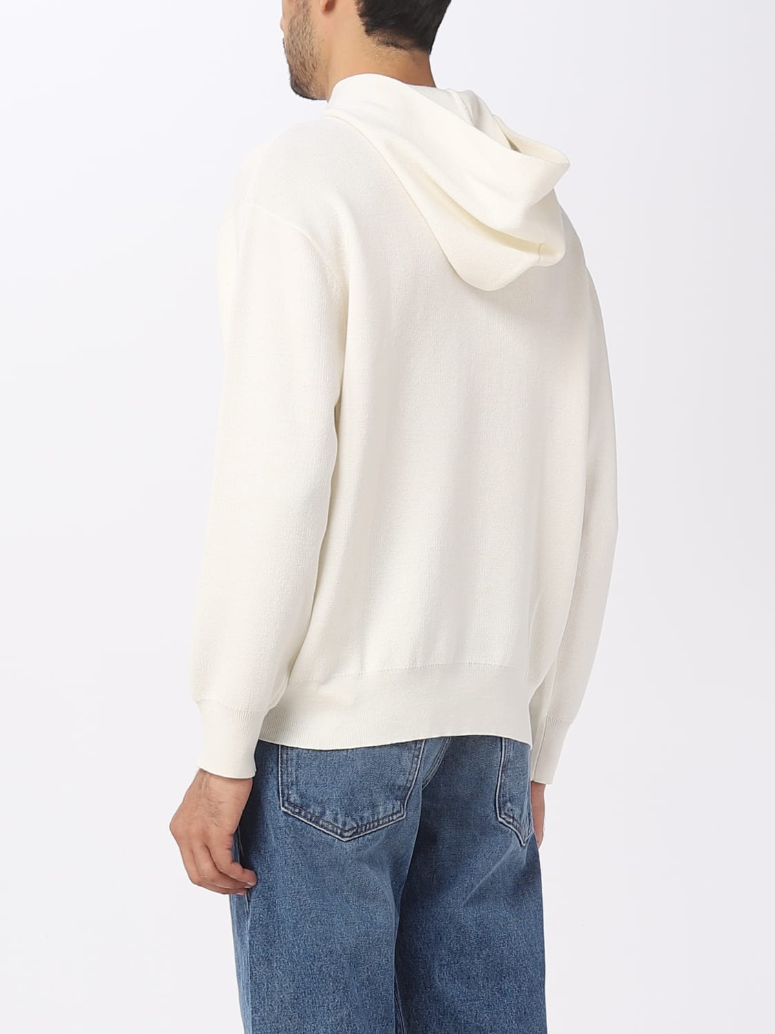 Maglia con Cappuccio / Bianco - Ideal Moda