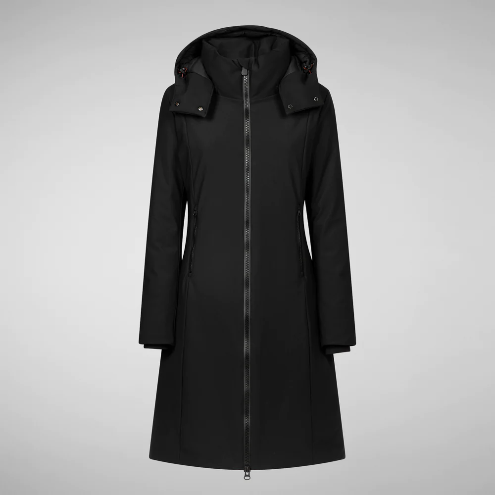 Giubbino Lungo Alkinia / Nero - Ideal Moda