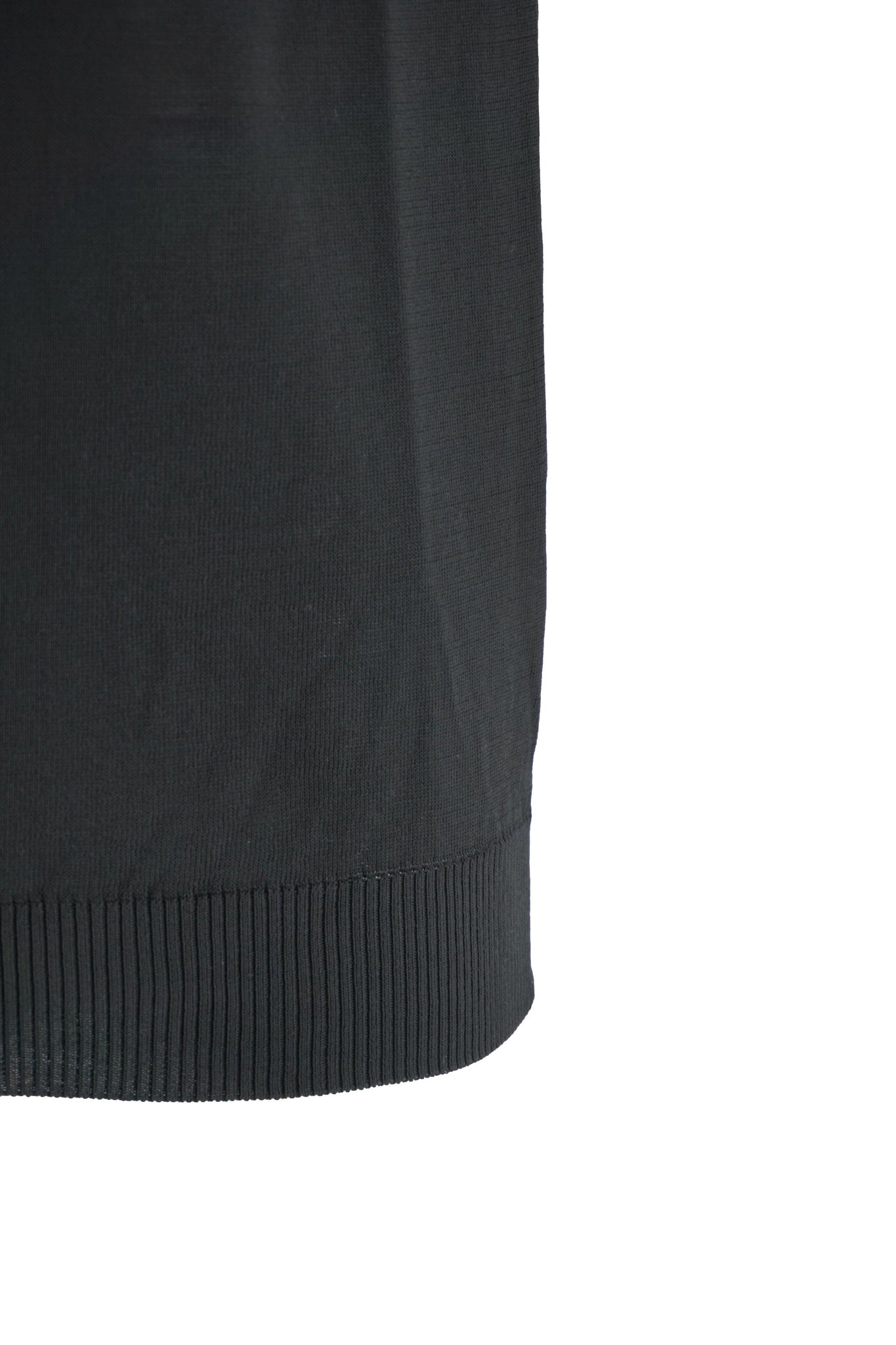 Polo in Filo di Cotone / Nero - Ideal Moda