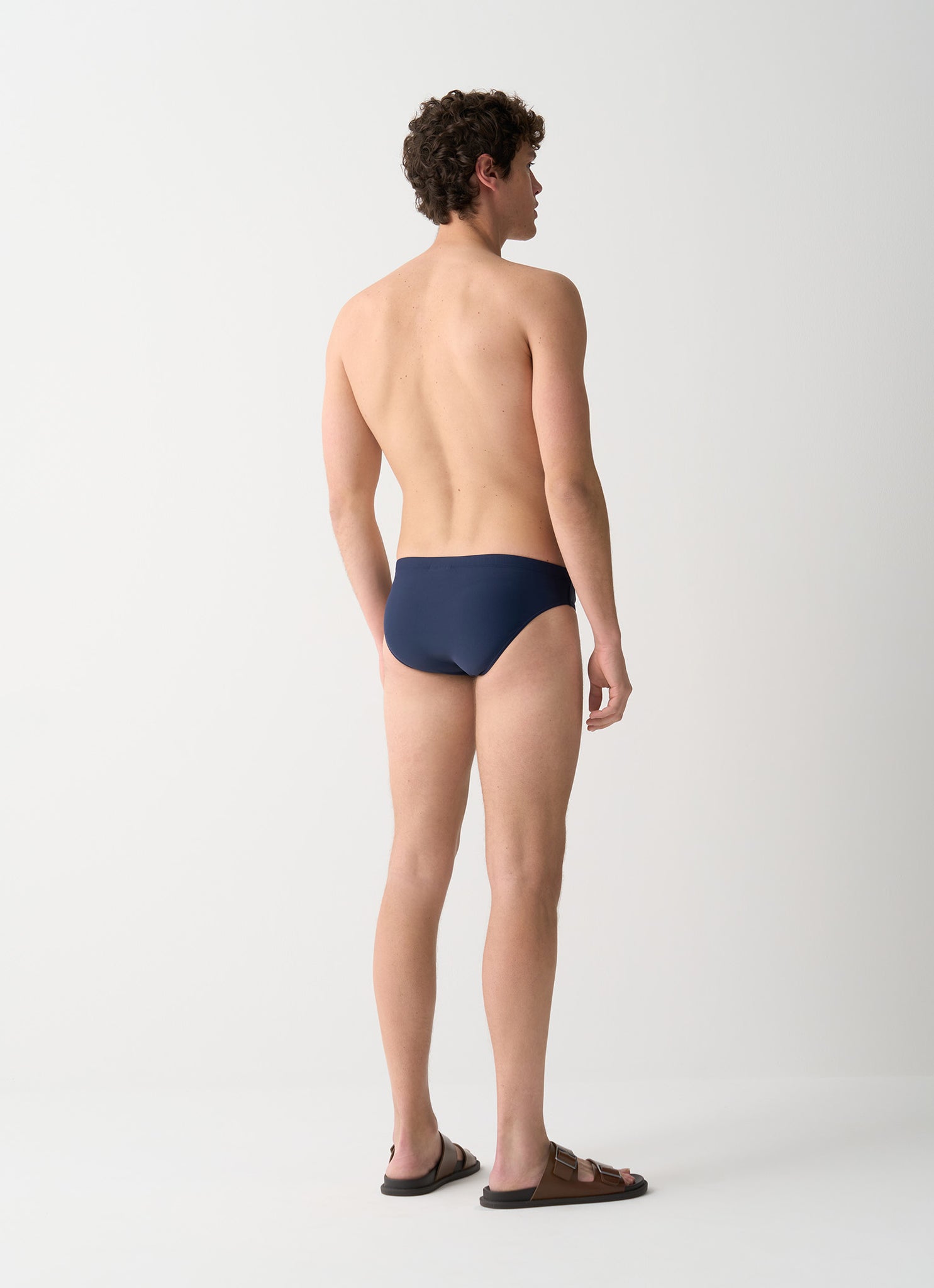 Slip da Bagno con Logo / Blu - Ideal Moda