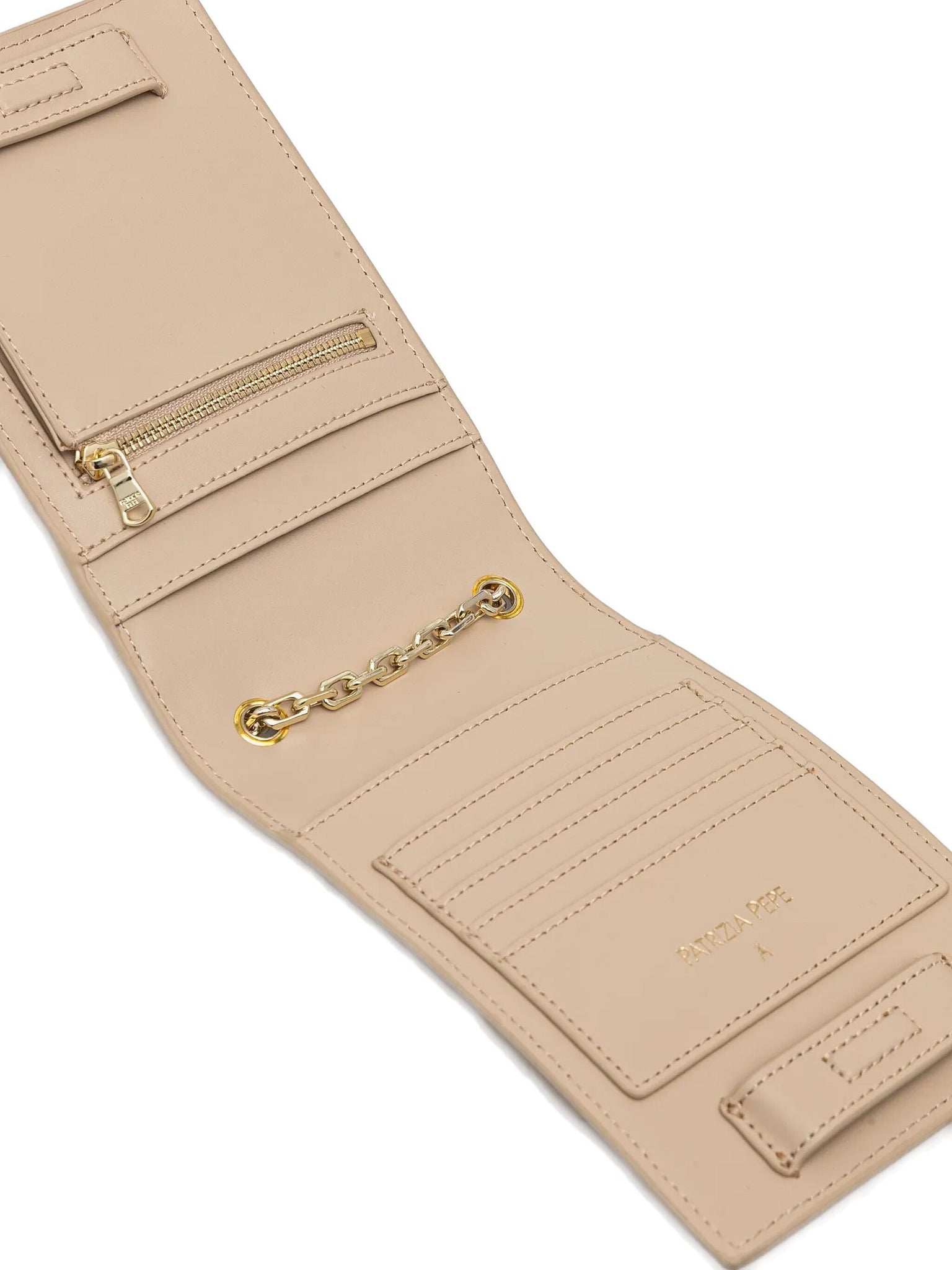 Portafoglio in Pelle con Logo / Bianco - Ideal Moda