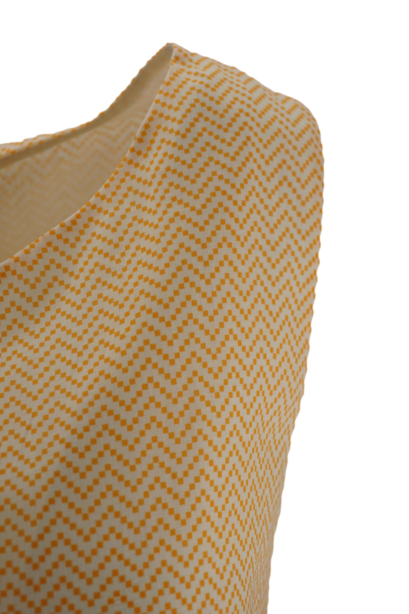 Top in Cotone con Fantasia / Giallo - Ideal Moda