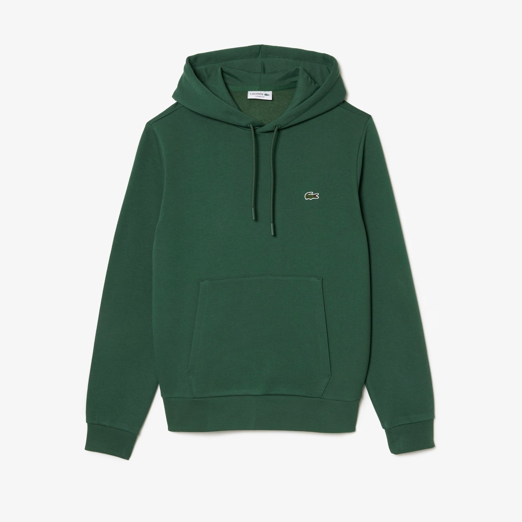 Felpa con Cappuccio e Logo Frontale / Verde - Ideal Moda
