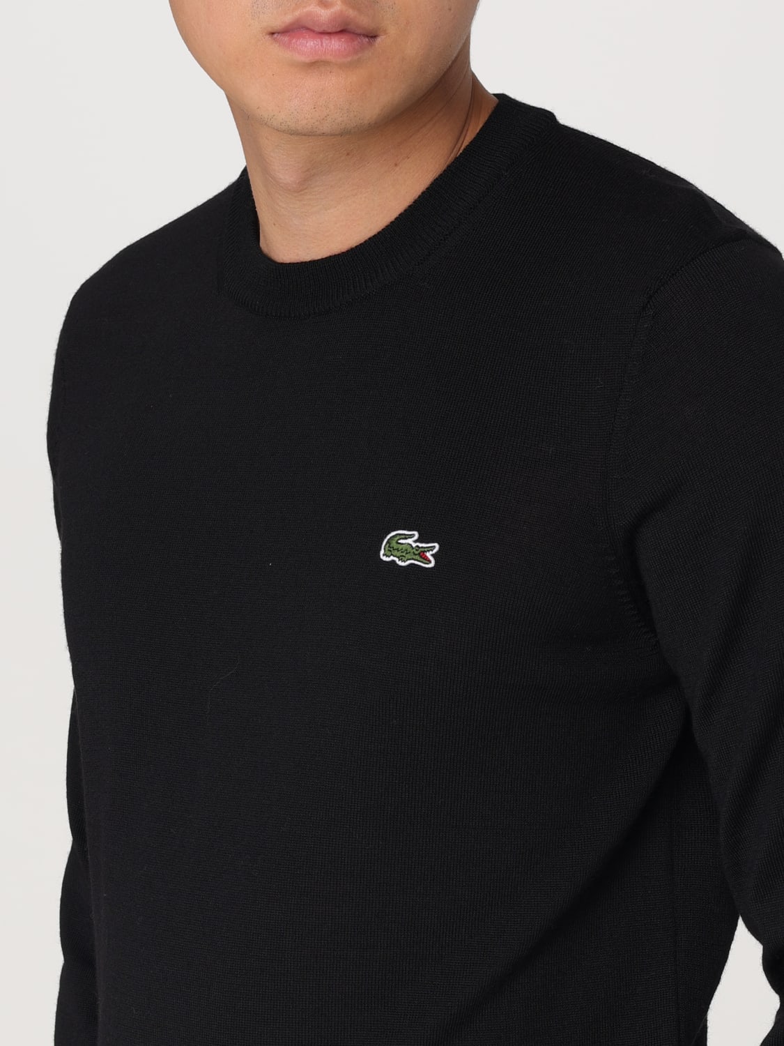 Maglia con Logo in Misto Lana / Nero - Ideal Moda