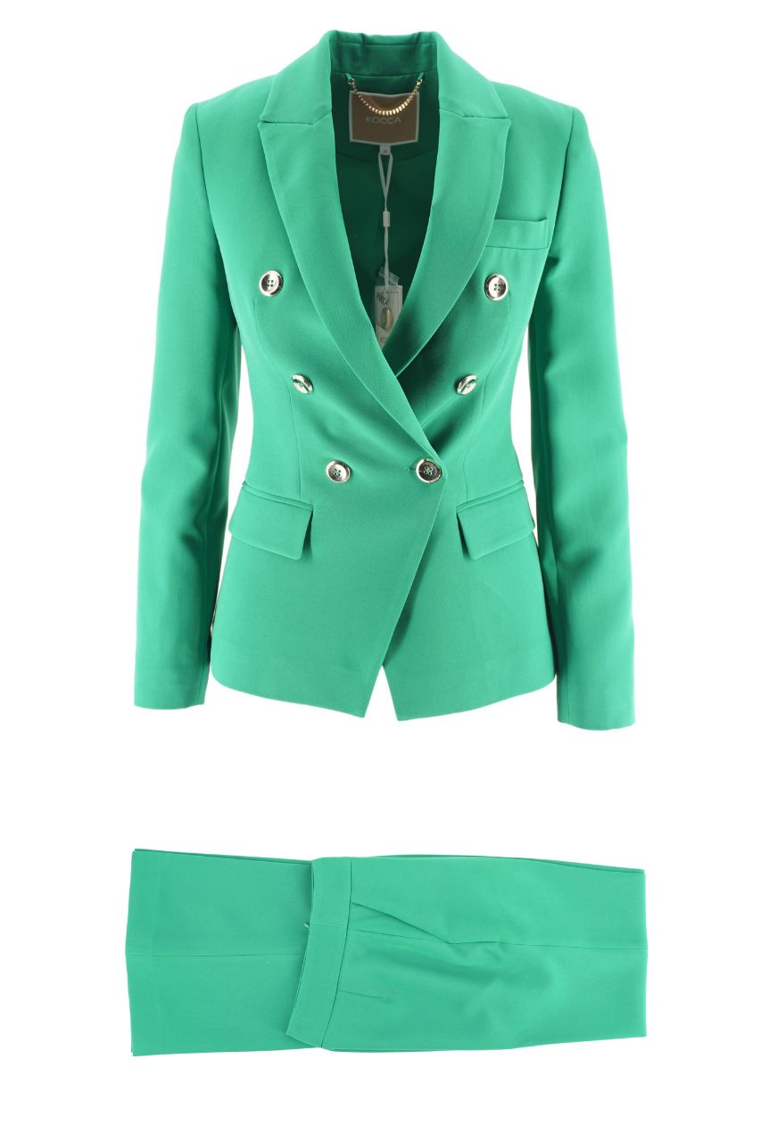 Tailleur Doppio Petto Kocca / Verde - Ideal Moda