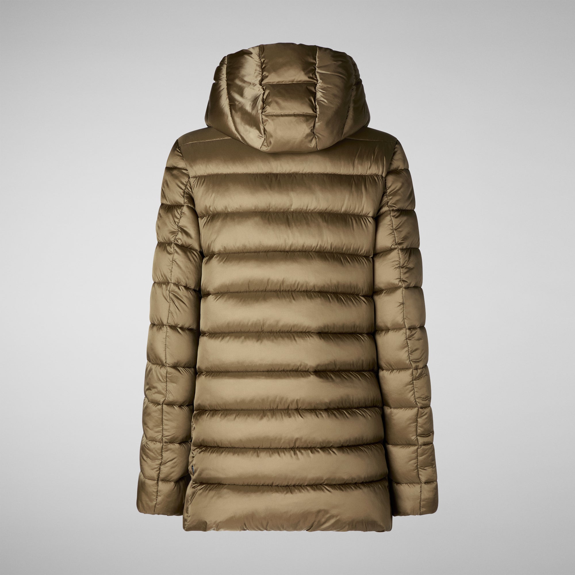 Piumino Animal Free con Cappuccio Drimia / Tortora - Ideal Moda