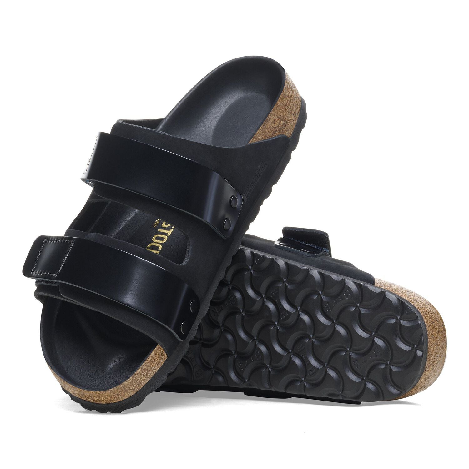 Sandalo Uji in Pelle Nabuck / Nero - Ideal Moda
