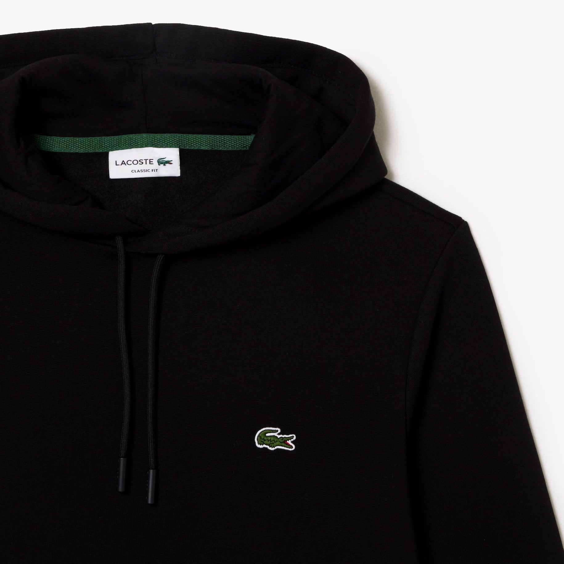 Felpa con Cappuccio e Logo Frontale / Nero - Ideal Moda