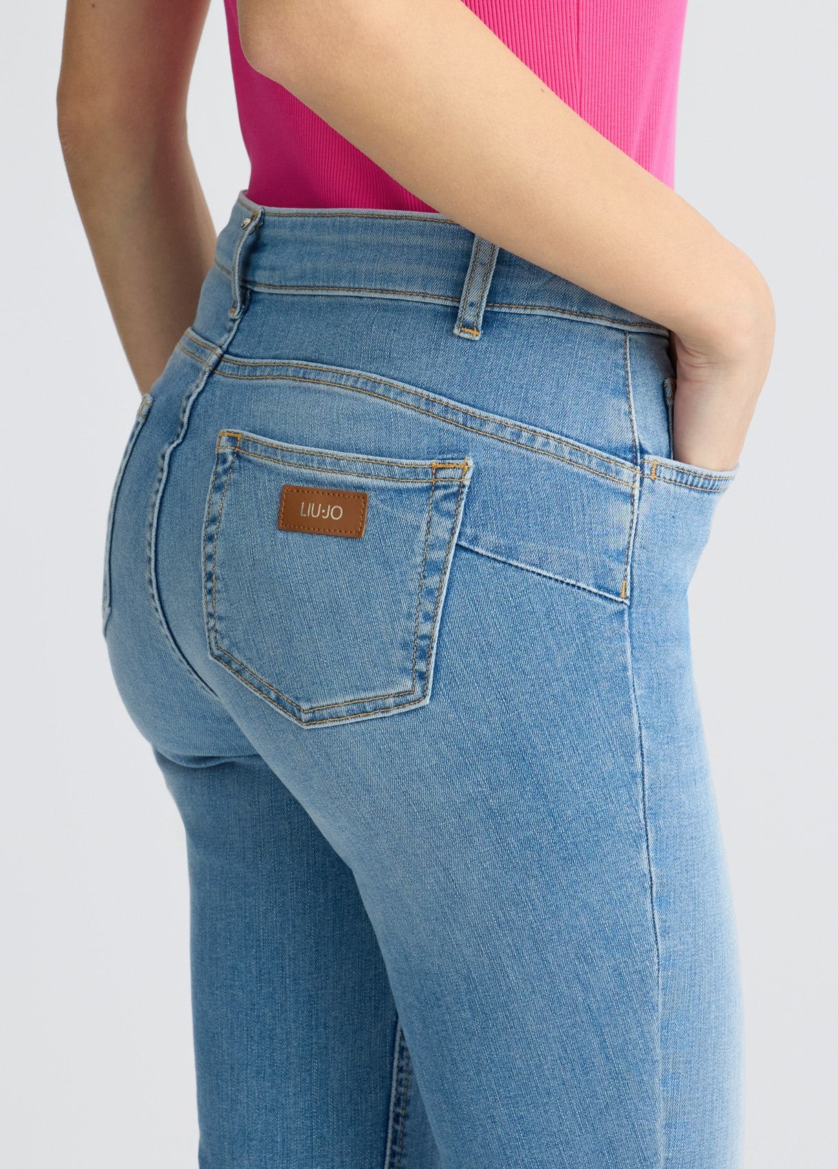 Jeans Skinny a Vita Alta / Jeans - Ideal Moda
