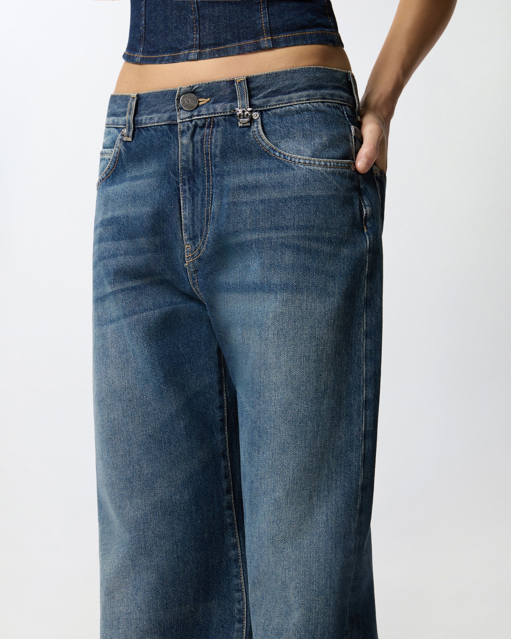 Jeans Wide Leg in Denim / Jeans