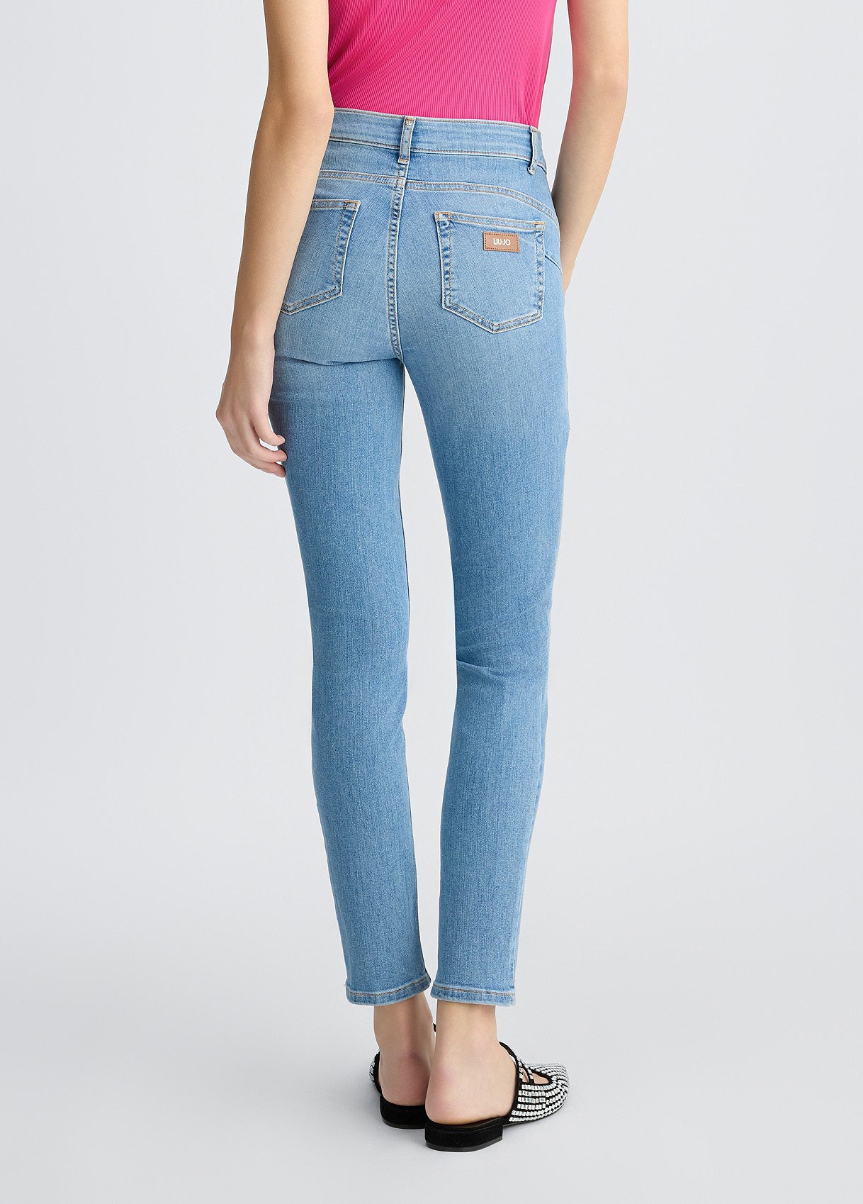 Jeans Skinny a Vita Alta / Jeans - Ideal Moda