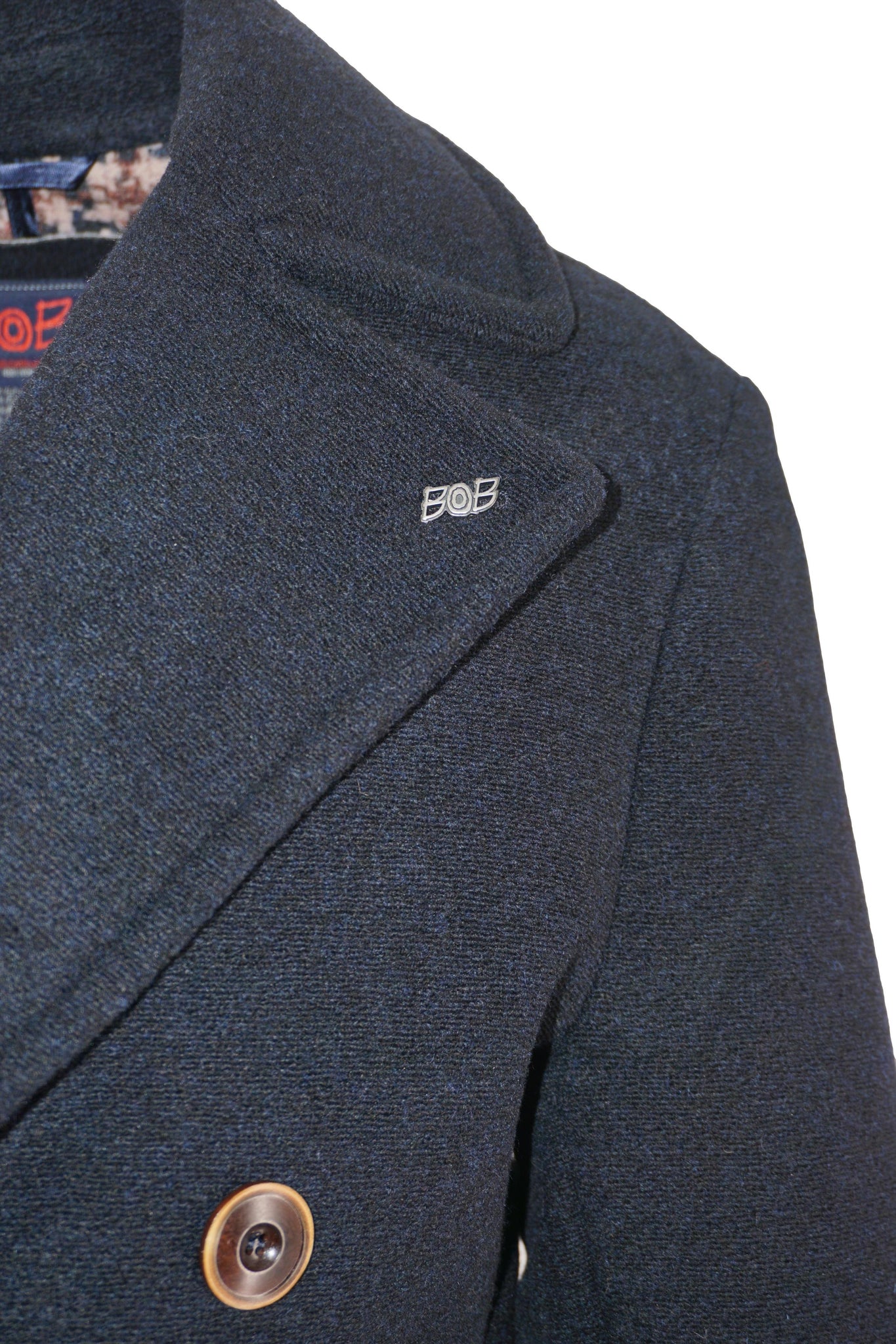 Cappotto Corto Doppiopetto / Blu - Ideal Moda