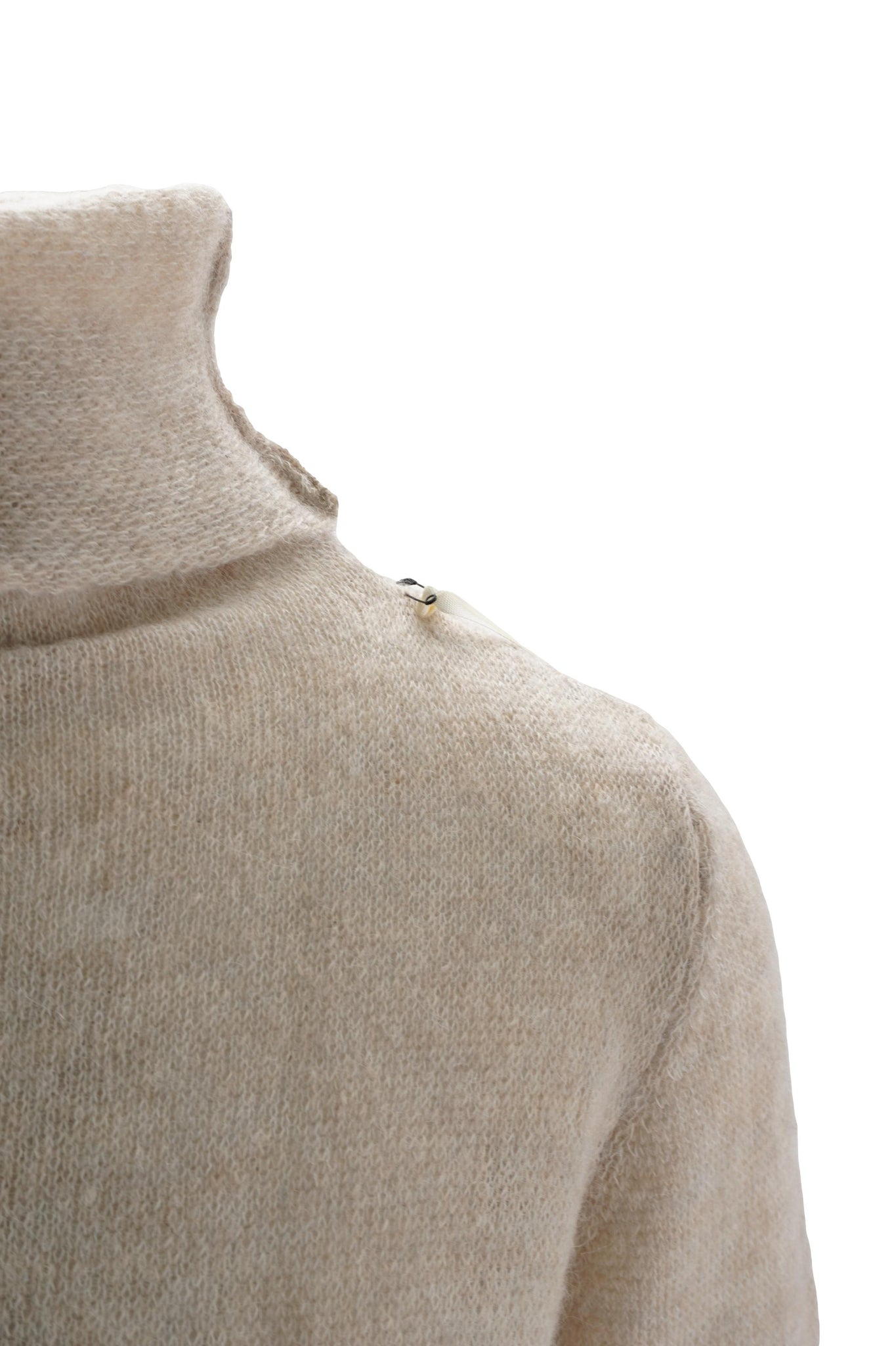 Maglia Dolcevita in Alpaca / Beige - Ideal Moda