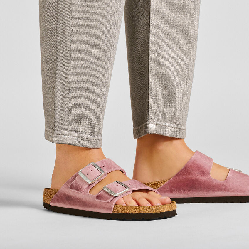 Sandalo in Pelle Arizona Birkenstock / Rosa - Ideal Moda