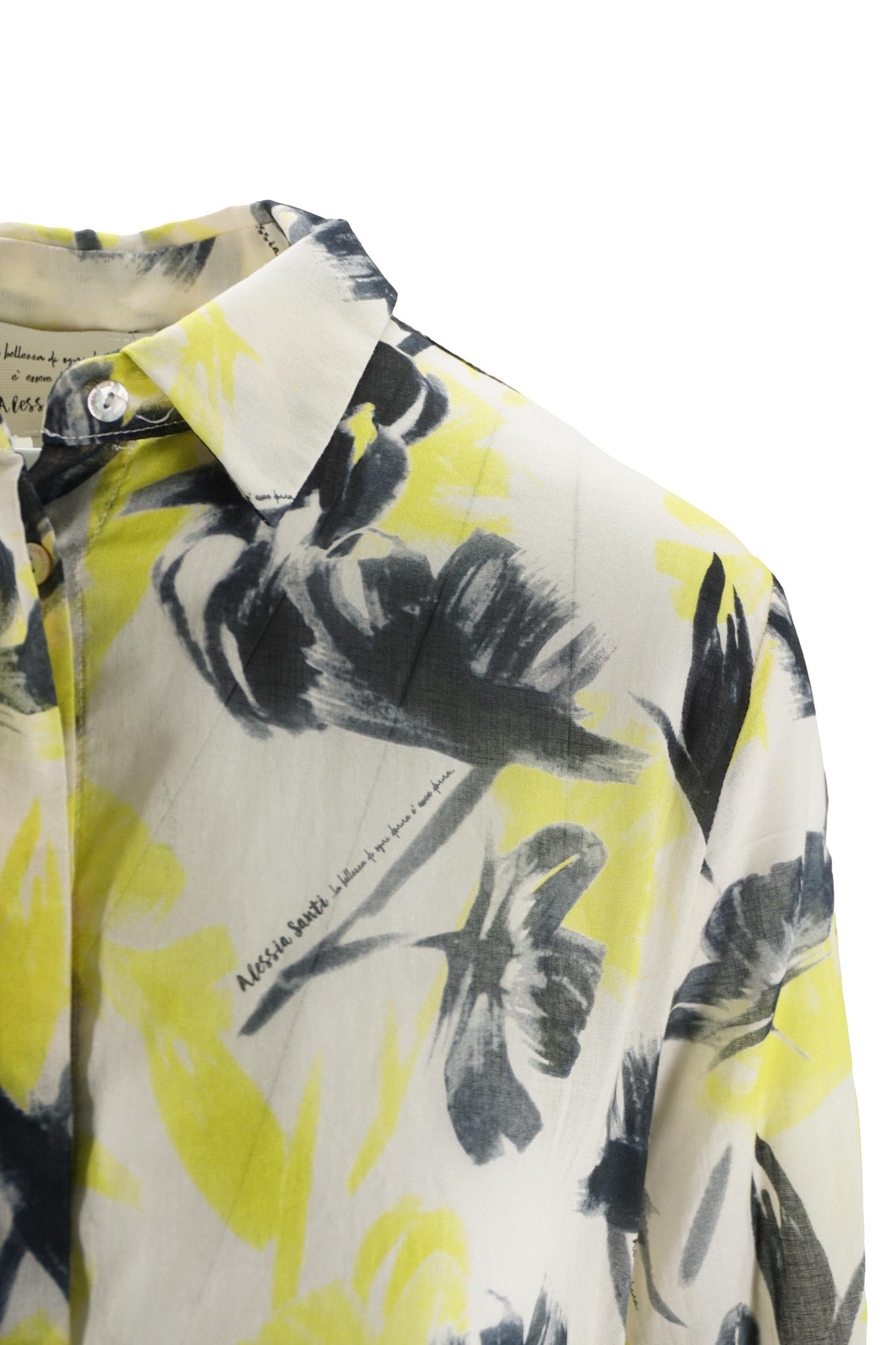 Camicia Leggera con Fantasia / Giallo - Ideal Moda