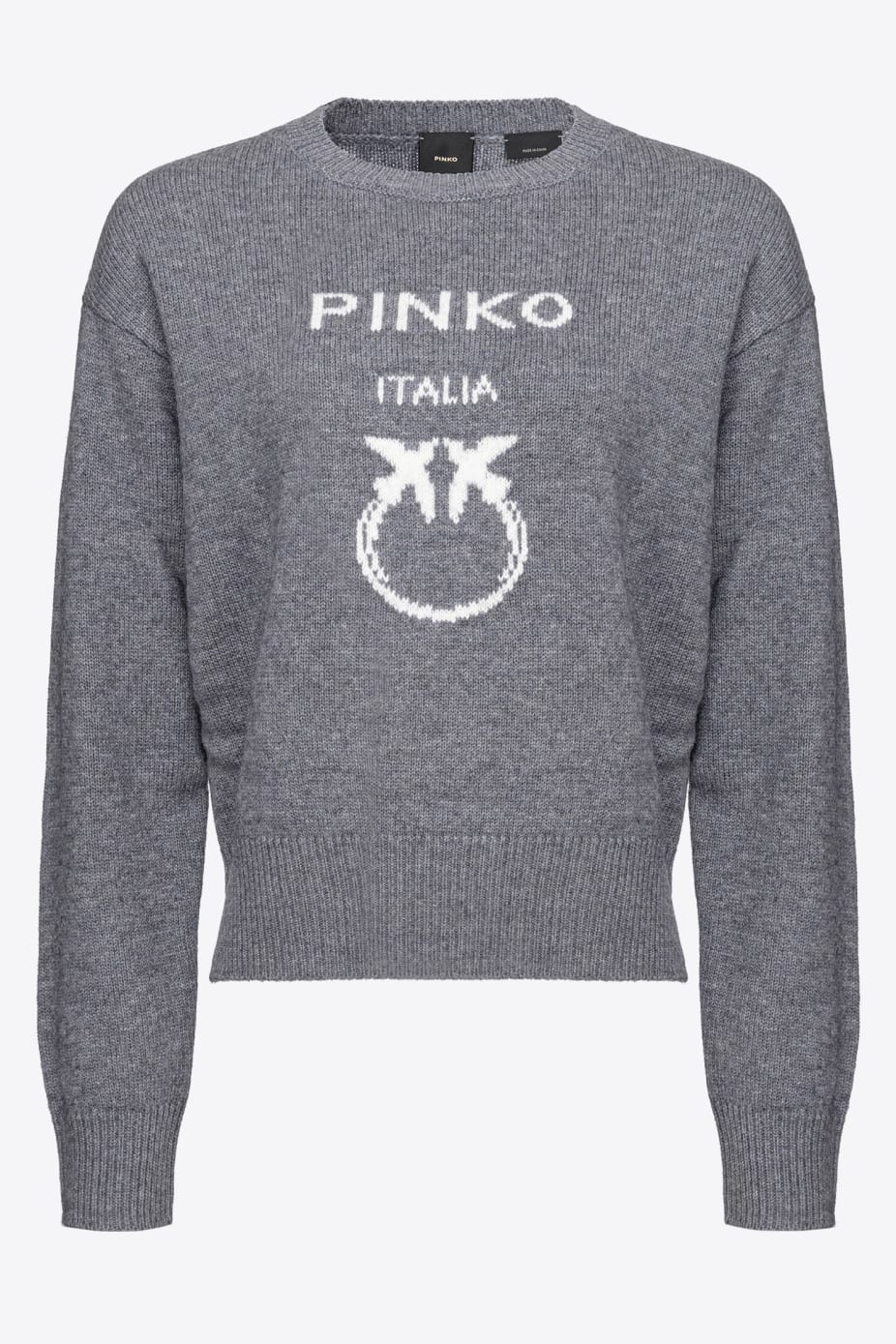 Maglia con Logo Frontale / Grigio - Ideal Moda