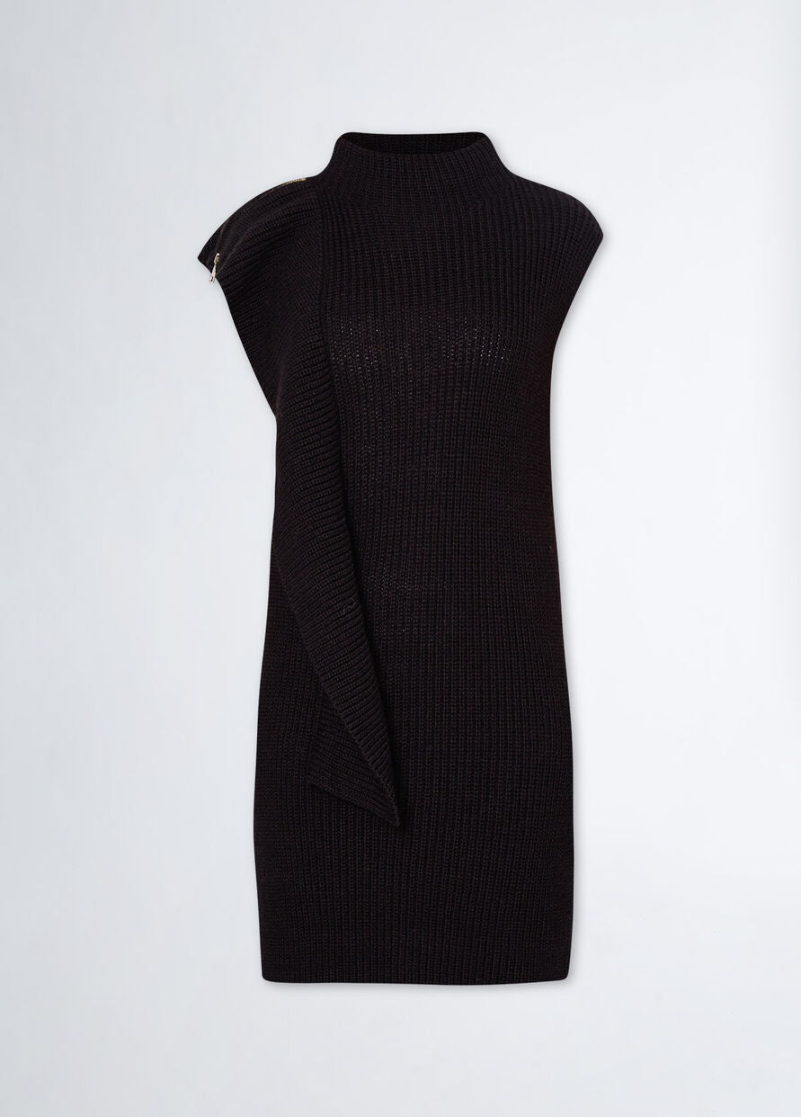 Abito in Maglia di Lana / Nero - Ideal Moda