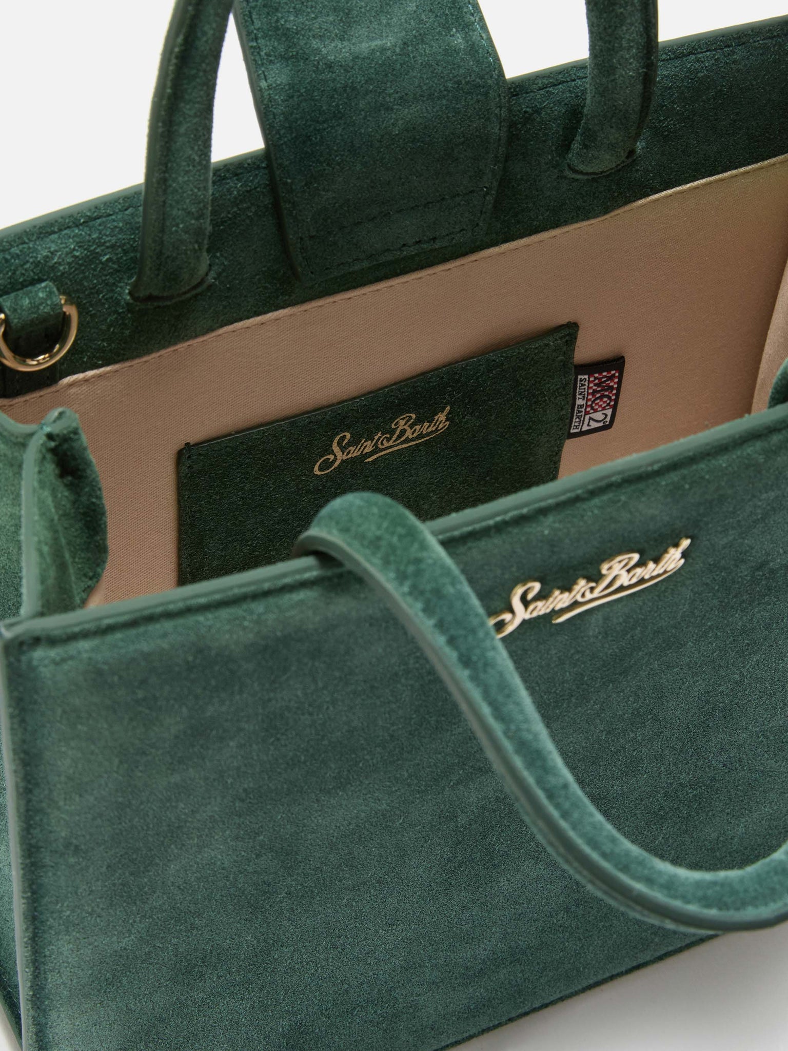 Borsa a Mano Midi in Pelle / Verde