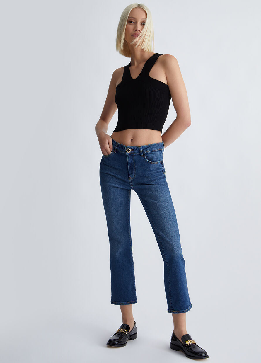 Jeans Bootcut Bottom Up / Jeans - Ideal Moda