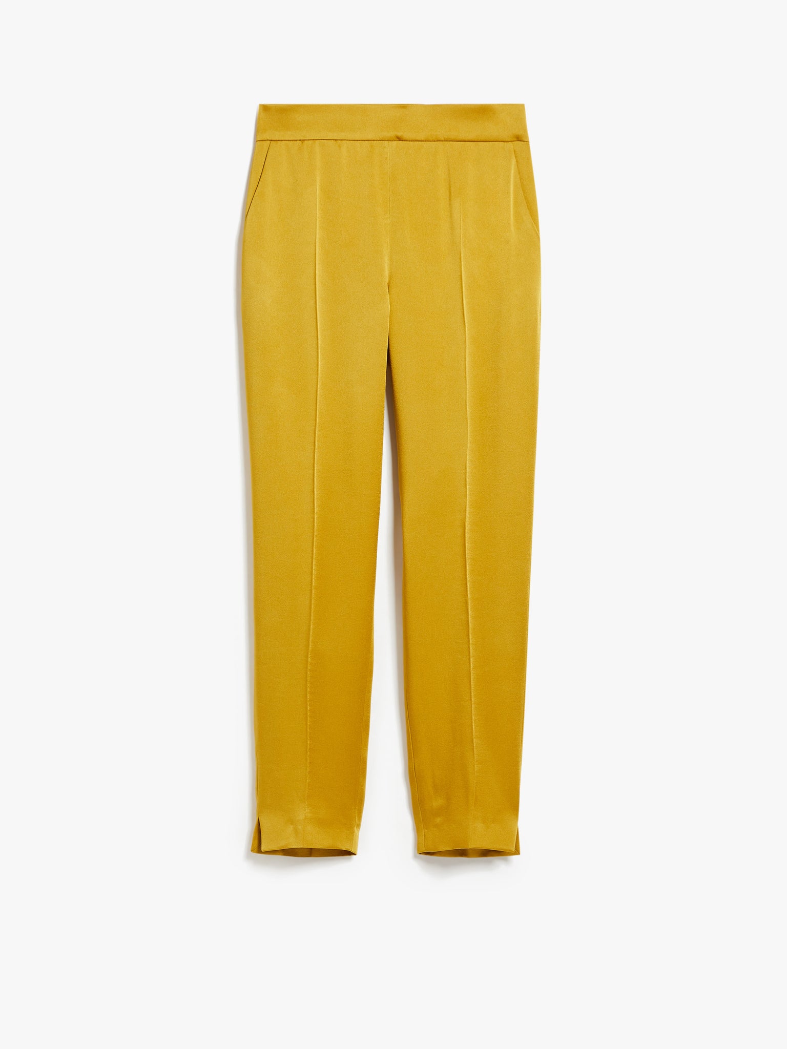 Pantalone in Enver Satin / Giallo - Ideal Moda