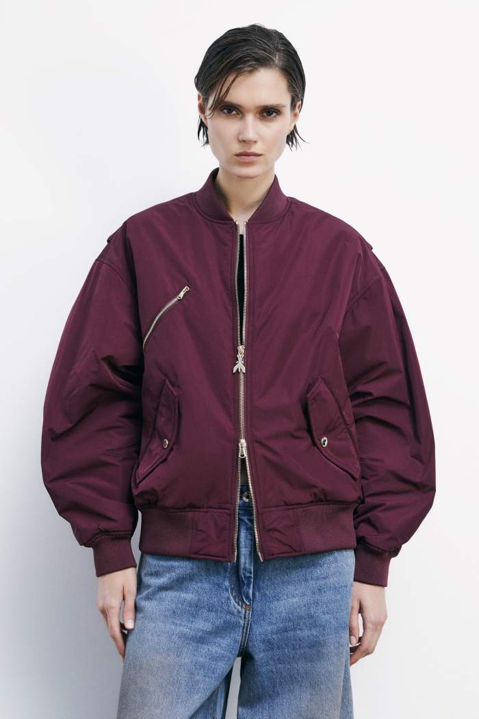 Bomber Over con Maniche / Bordeaux
