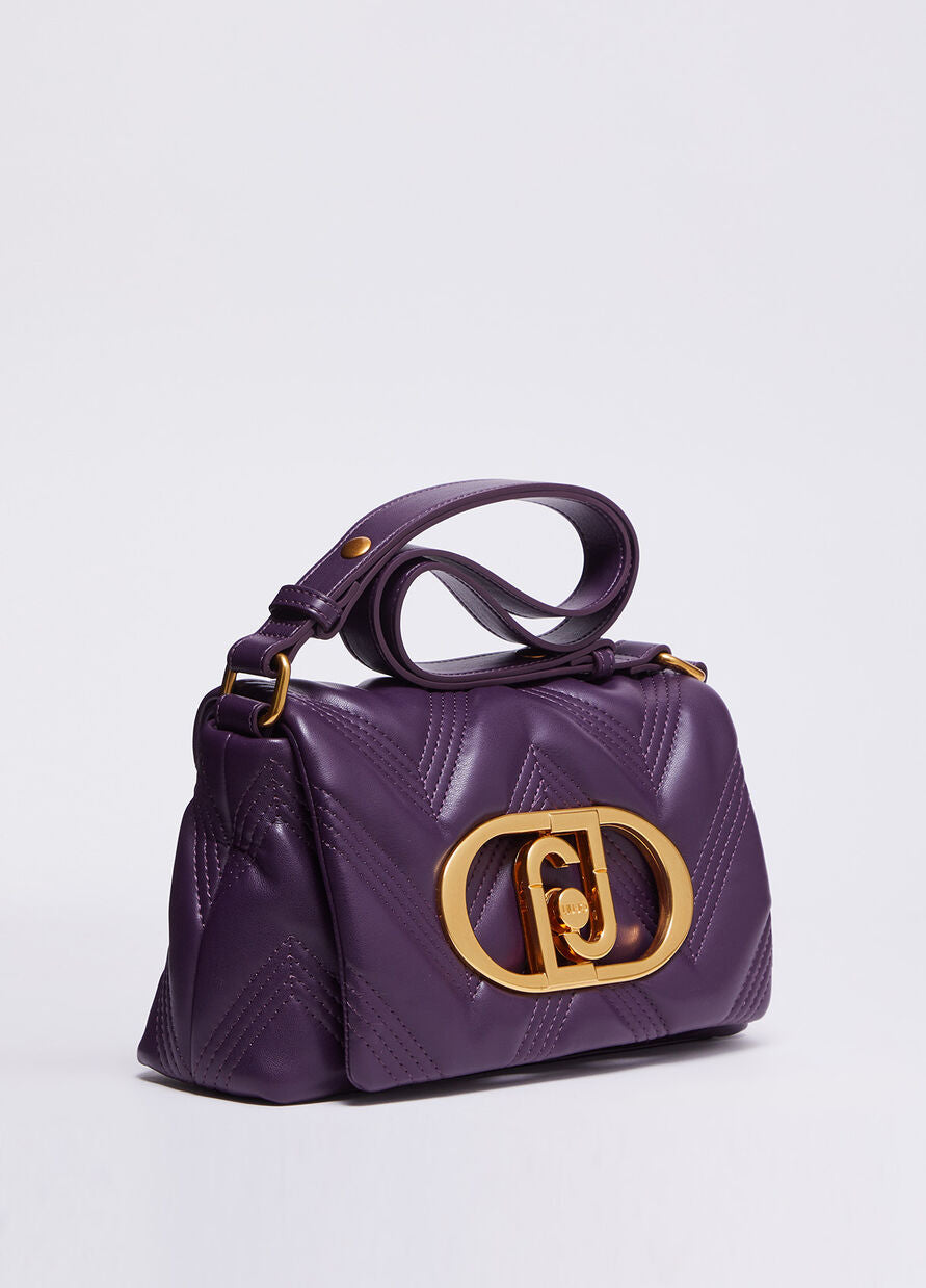 Borsa a Tracolla con Logo / Viola - Ideal Moda