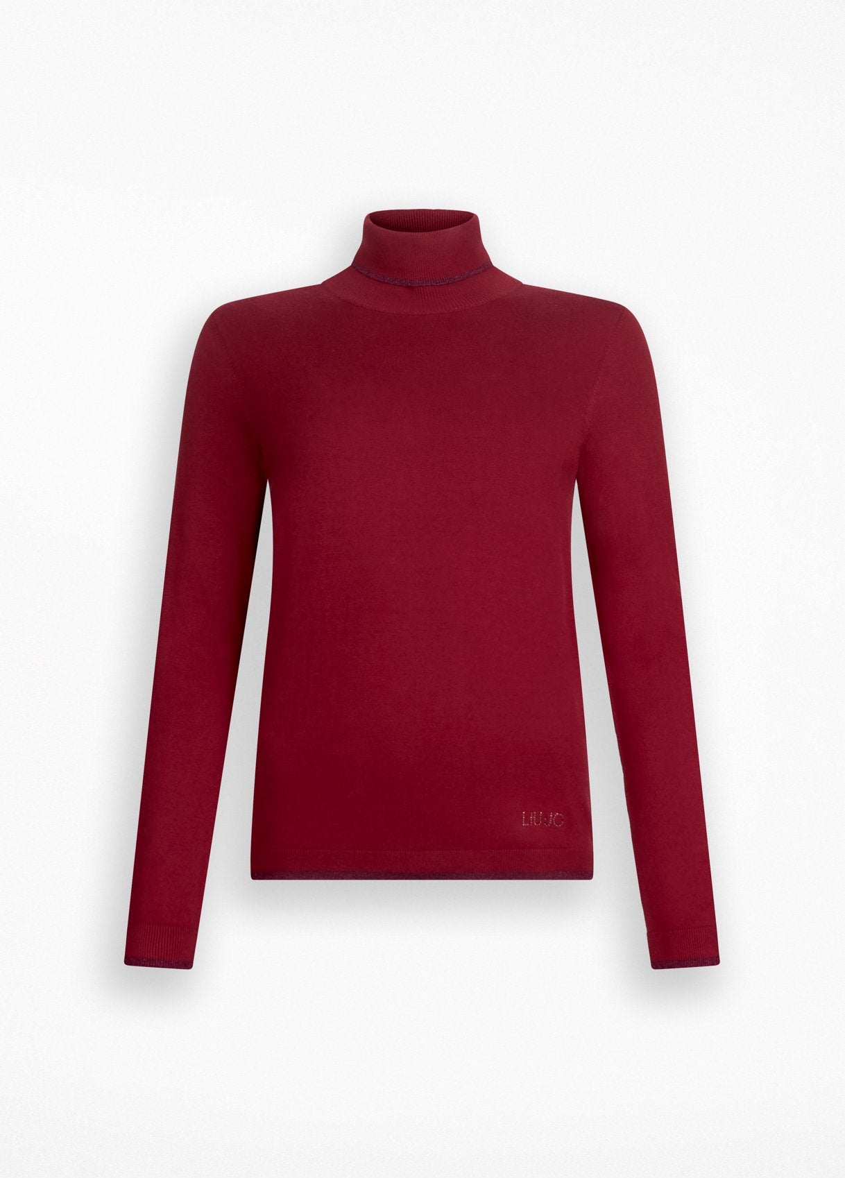 Dolcevita con Dettagli in Lurex / Bordeaux