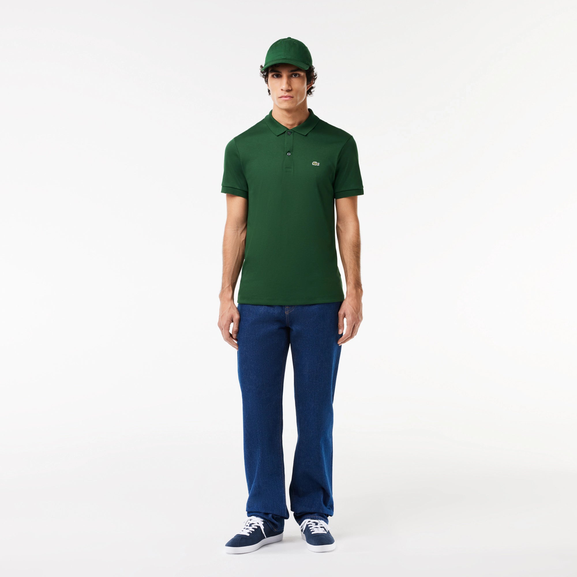 Polo in Pima Cotton Lacoste / Verde - Ideal Moda