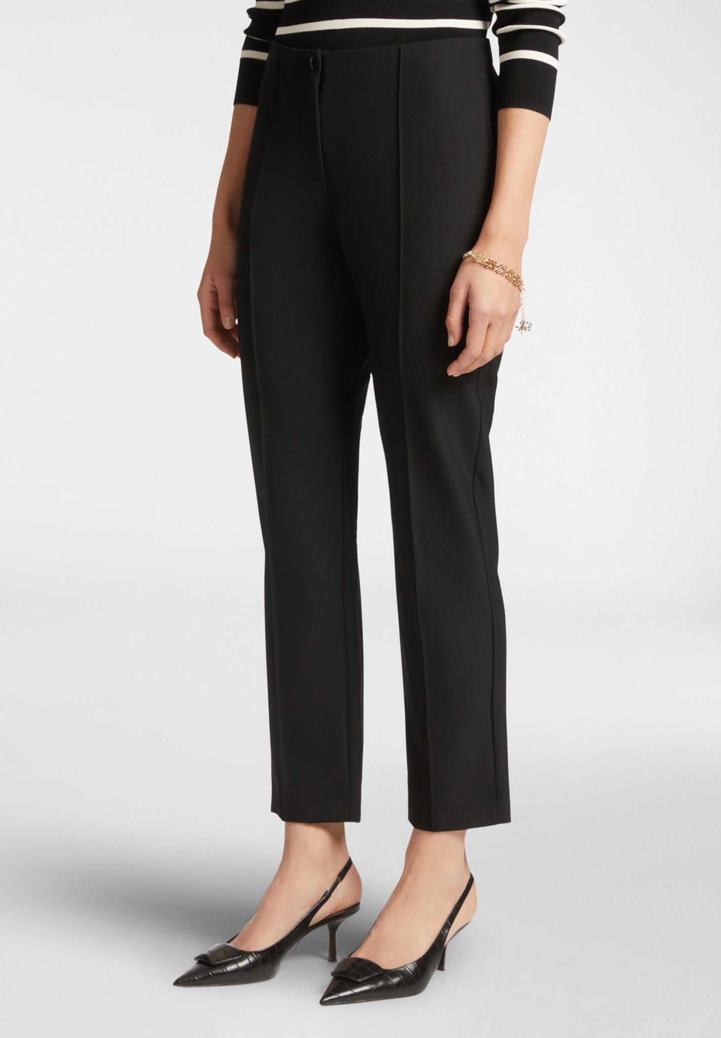 Pantalone Vita Alta / Nero - Ideal Moda