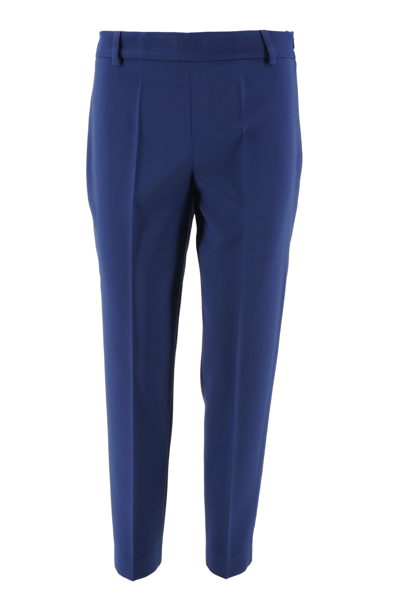 Pantalone Elegante con Pieghe / Bluette - Ideal Moda