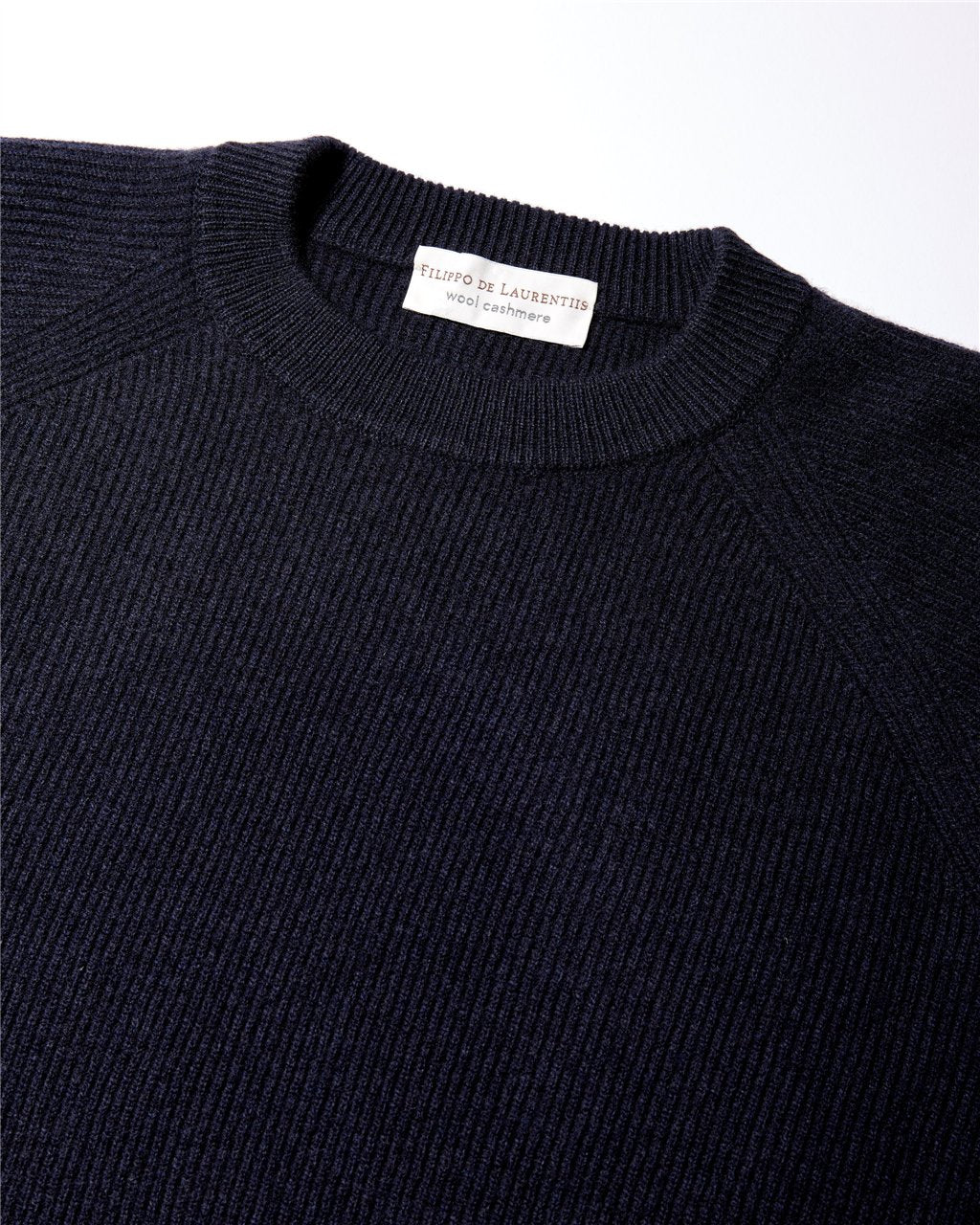 Maglia Girocollo Raglan a Costa Inglese / Blu