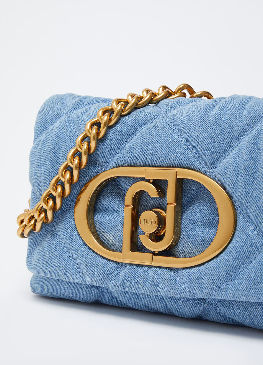 Borsa LaPuffy in Denim / Jeans - Ideal Moda