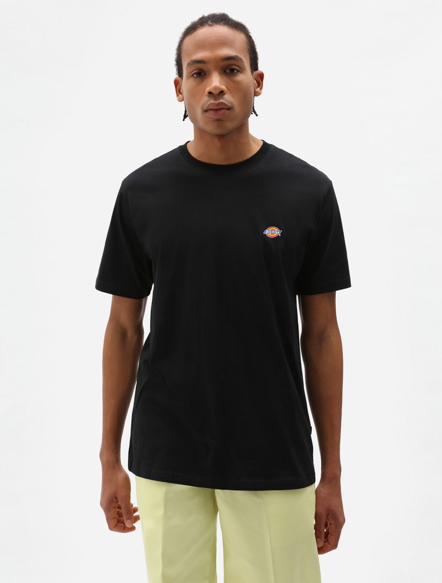 T-Shirt in Jersey con Logo / Nero - Ideal Moda