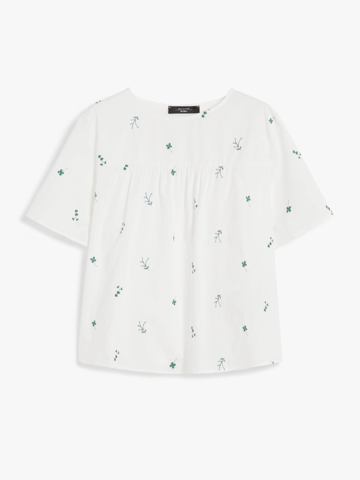 Top in Popeline di Cotone / Bianco
