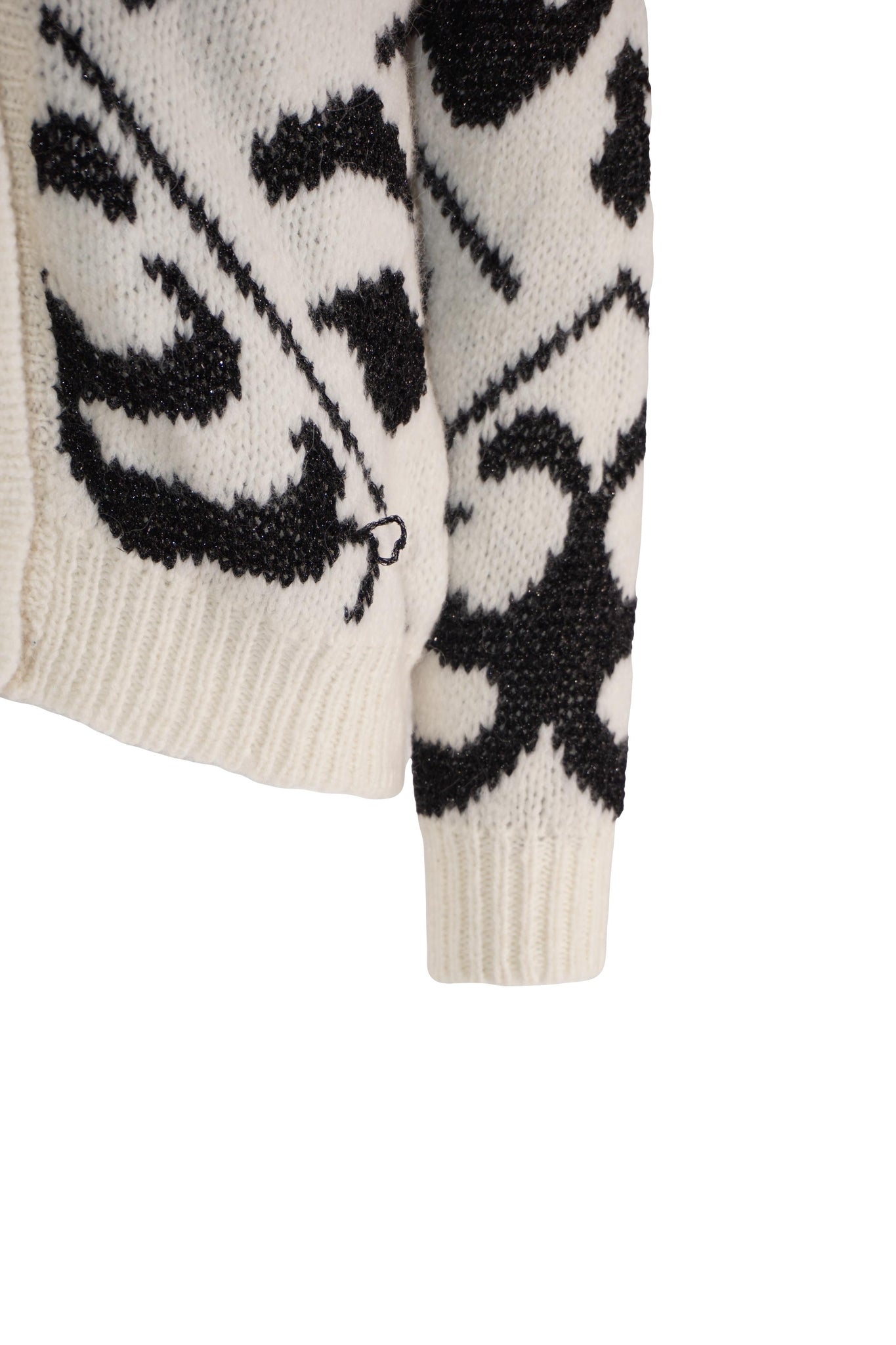 Cardigan con Fantasia / Bianco - Ideal Moda