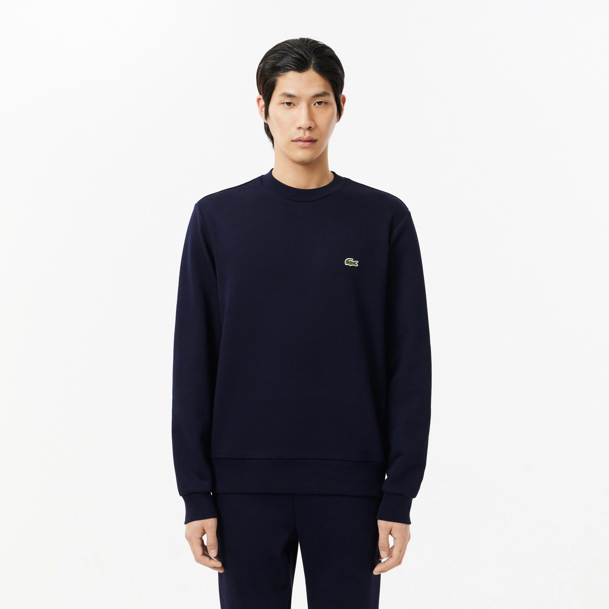 Felpa in Cotone con Logo Frontale / Blu - Ideal Moda
