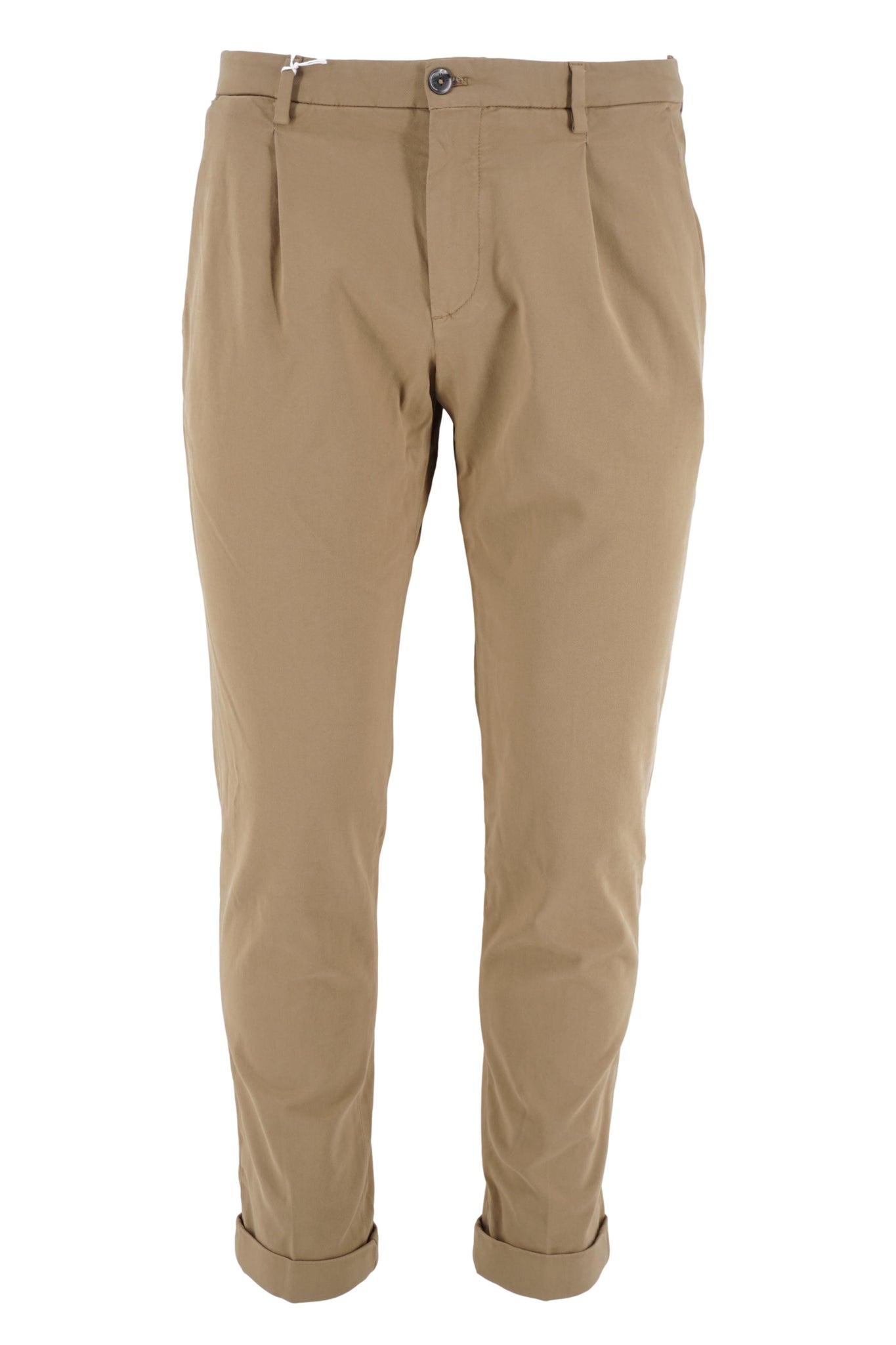 Pantalone con Pinces Modello Tiberio / Beige - Ideal Moda