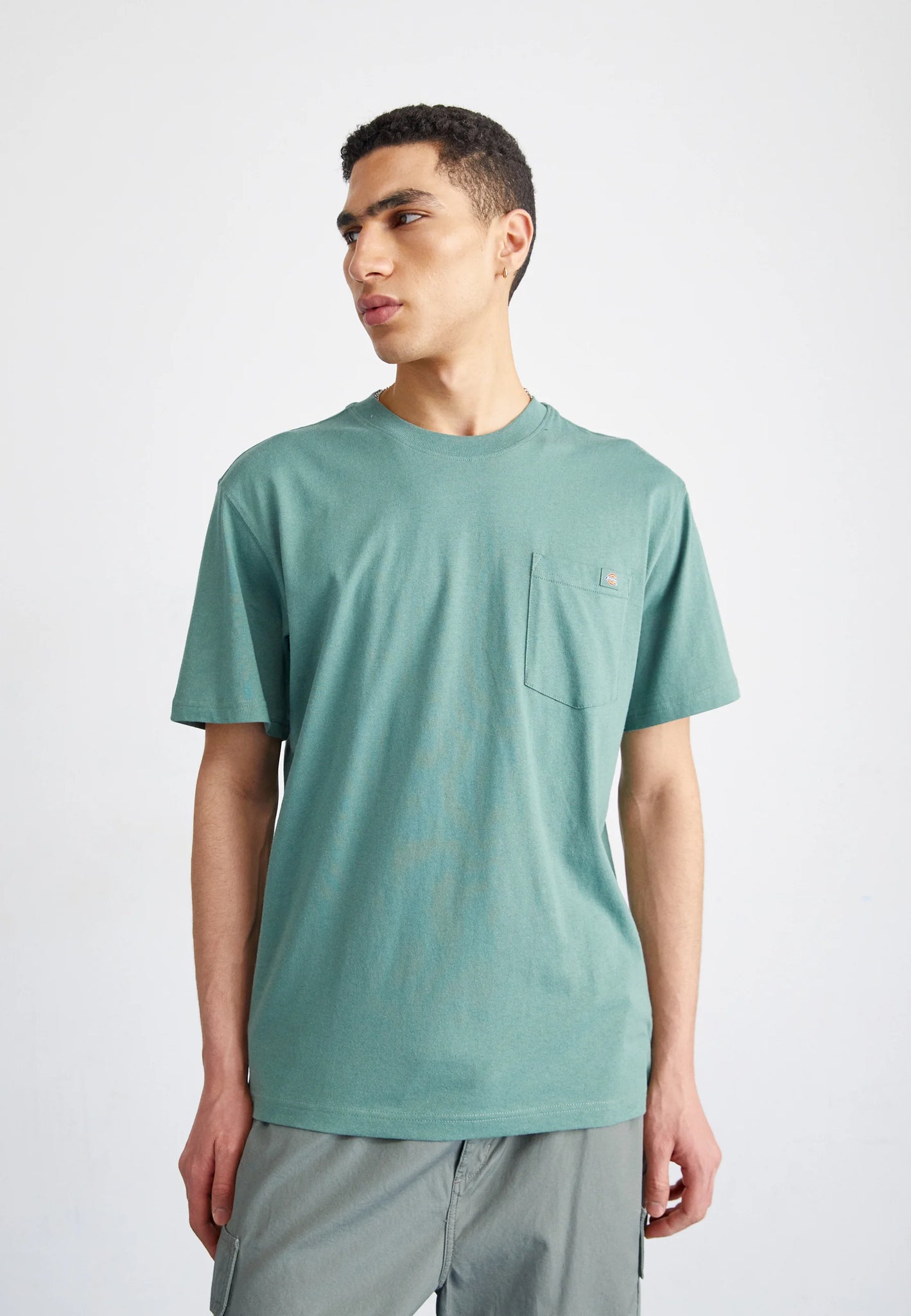 T-Shirt Luray con Taschino / Verde - Ideal Moda