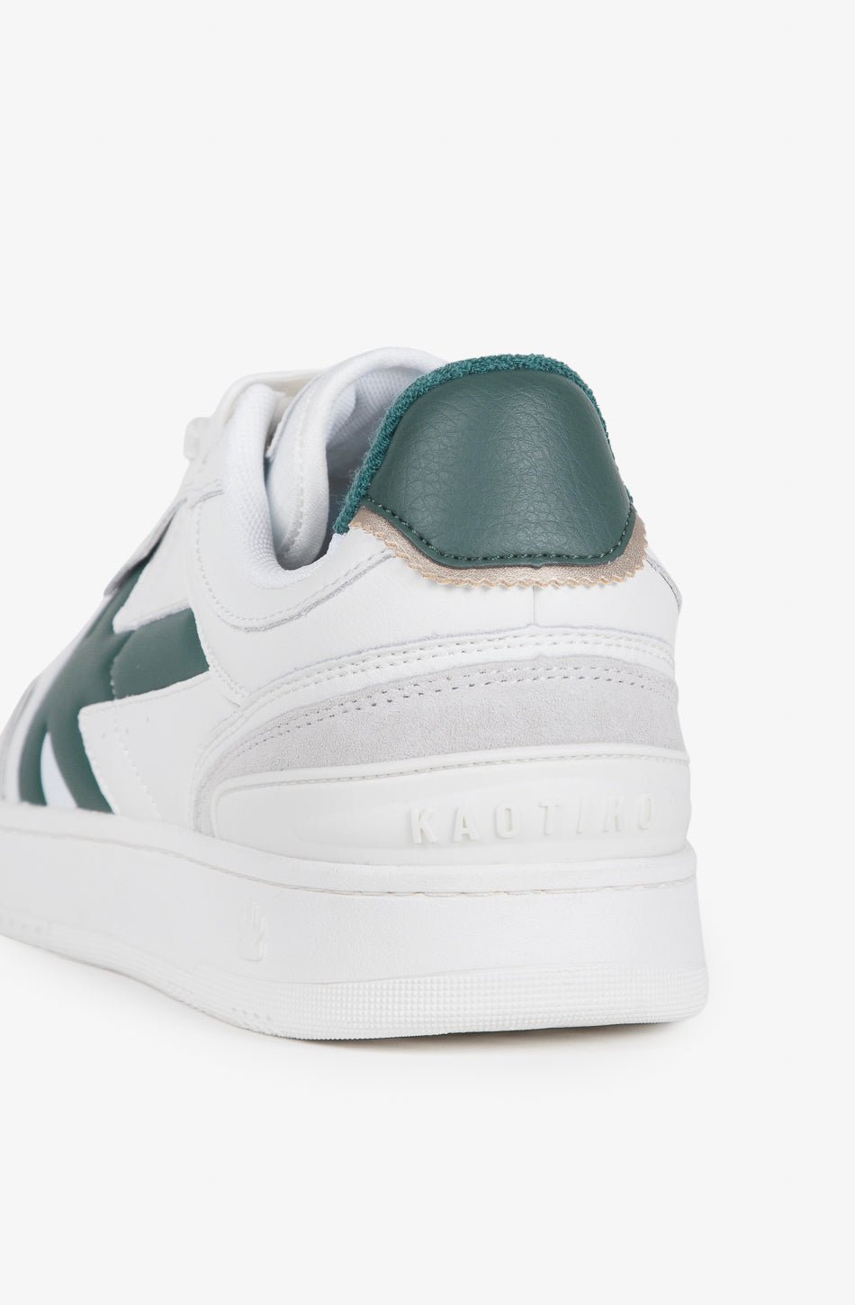Sneaker in Pelle Boston Piping / Bianco