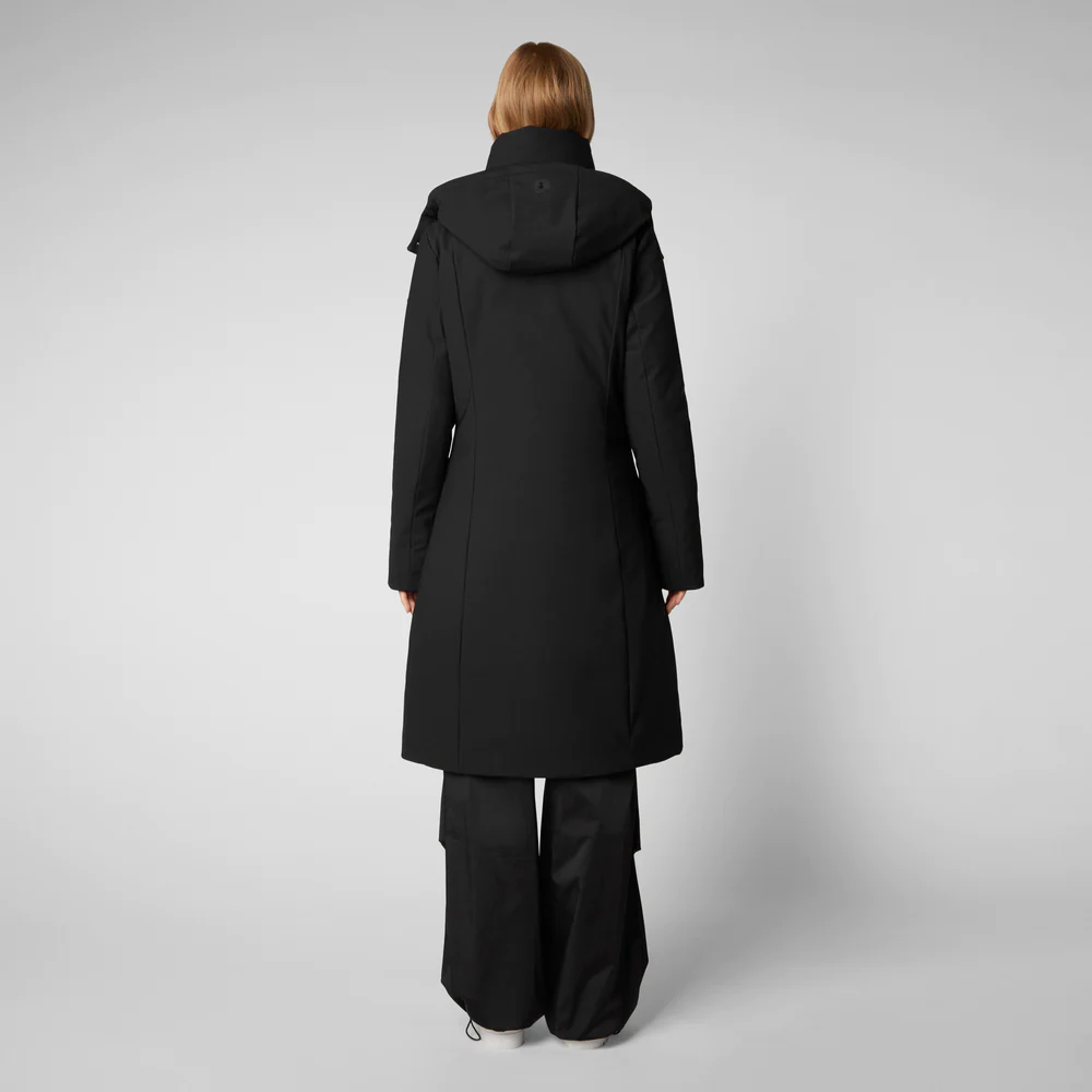 Giubbino Lungo Alkinia / Nero - Ideal Moda